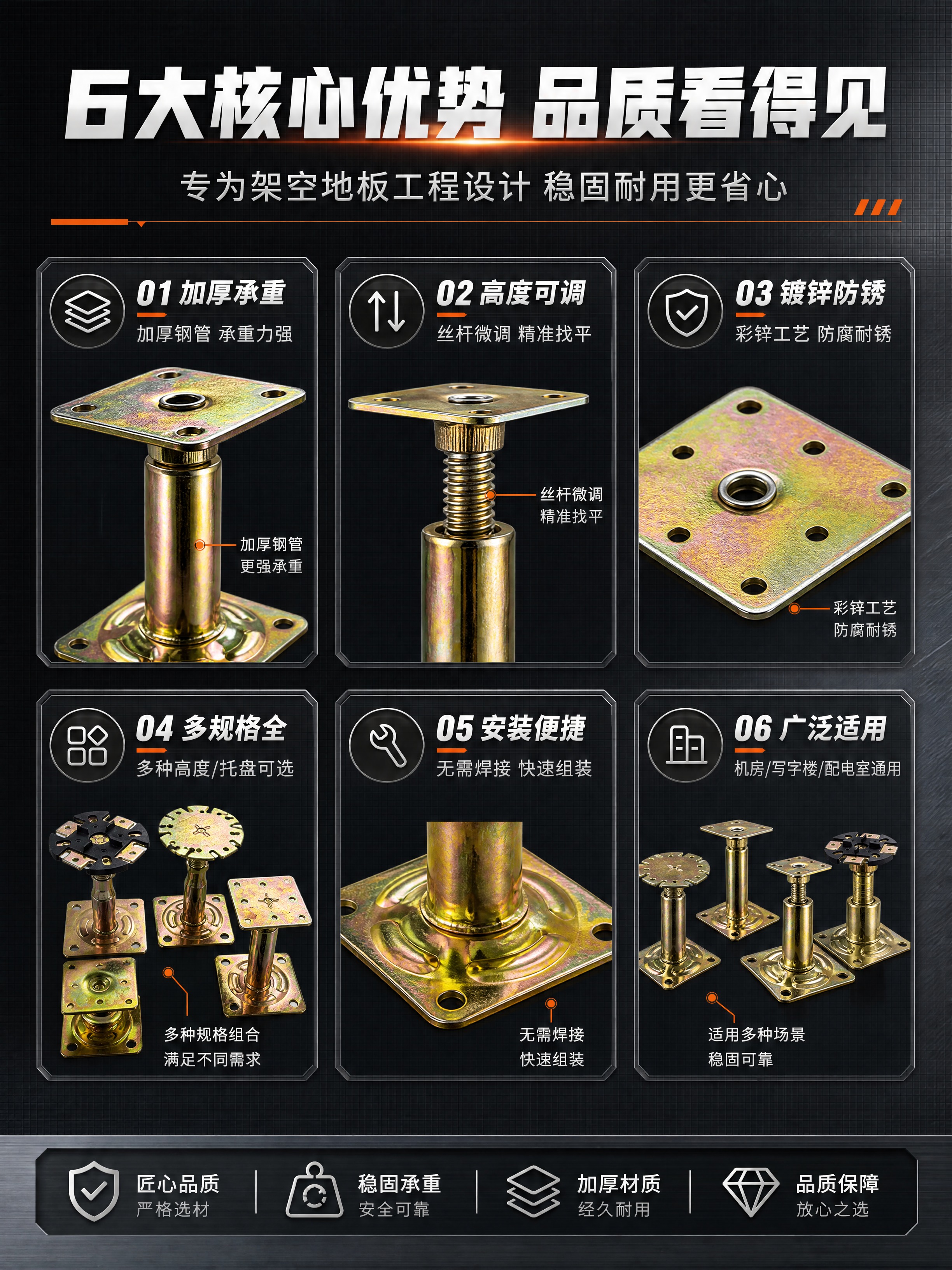 [商品] 使用【图1】防静电地板支架多款产品；保留各款支架的结… - 图片创意预览