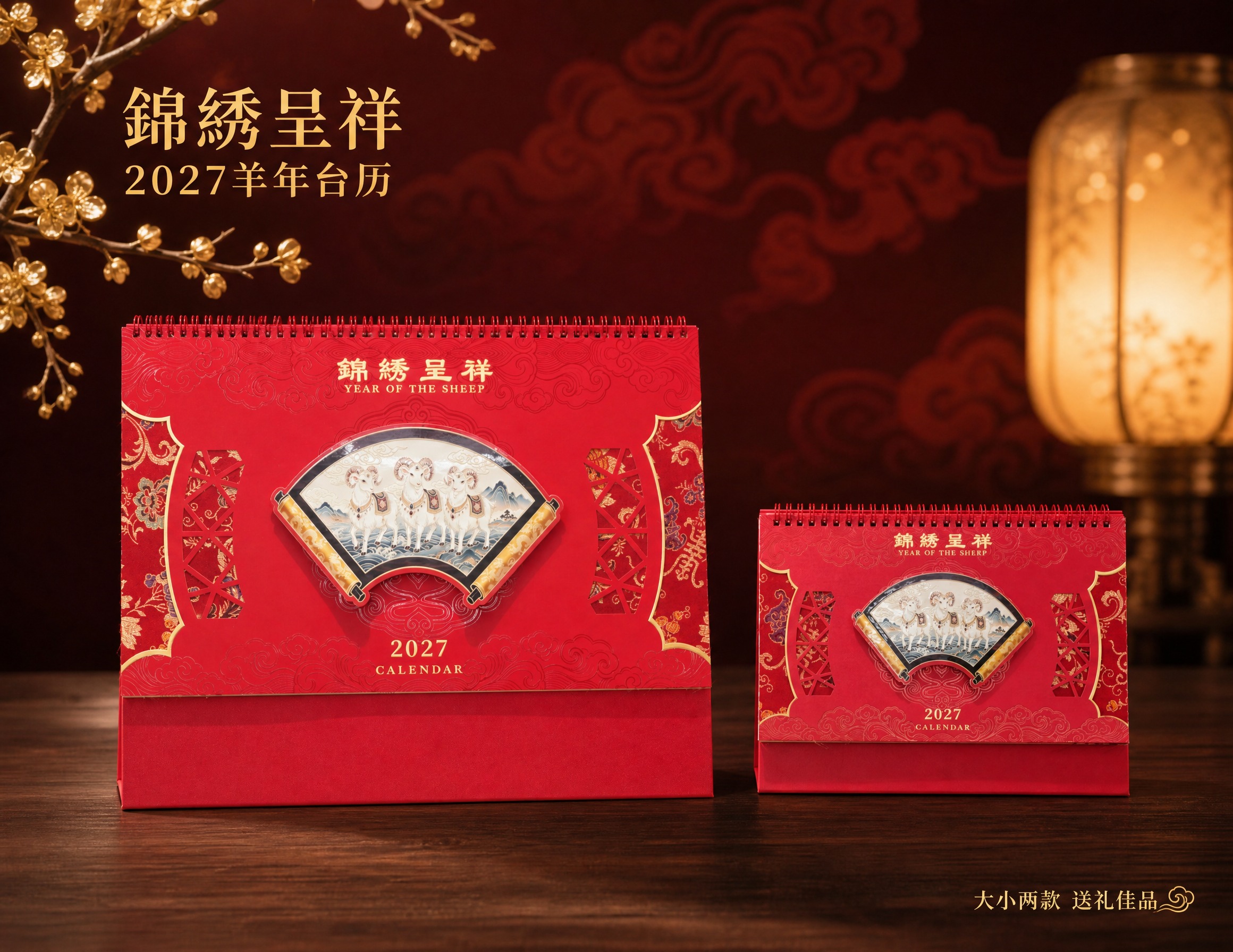 将背景替换为新中式国潮风格的高级氛围感场景。背景为深酒红色渐变… - 图片创意预览