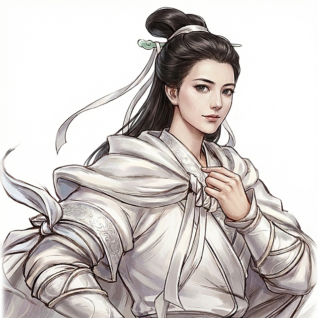 衣服更加仙气飘飘，人物的动作贴近金庸武侠小说神雕侠侣中的小龙女