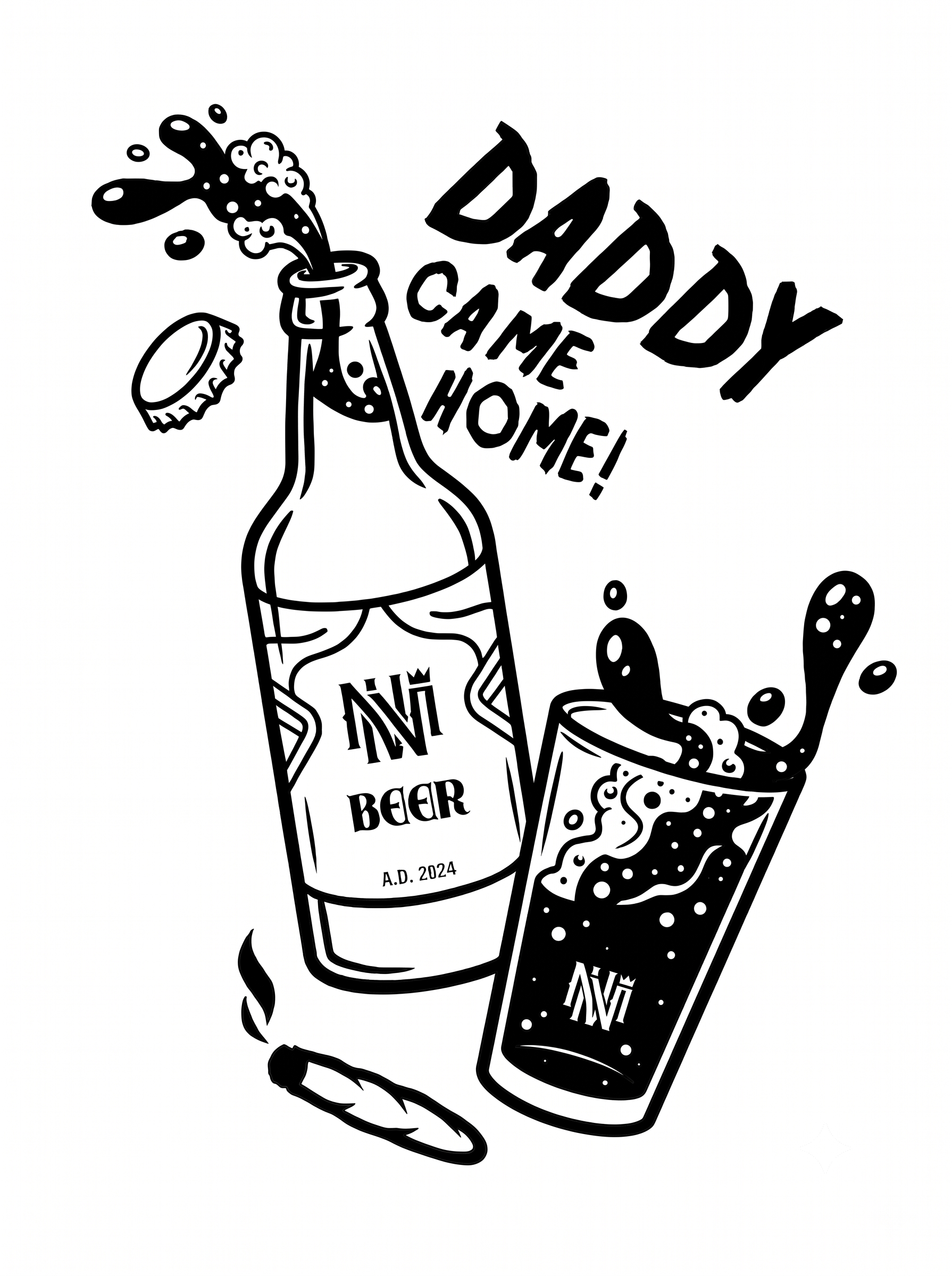 换成啤酒瓶和啤酒杯 - 图片创意预览