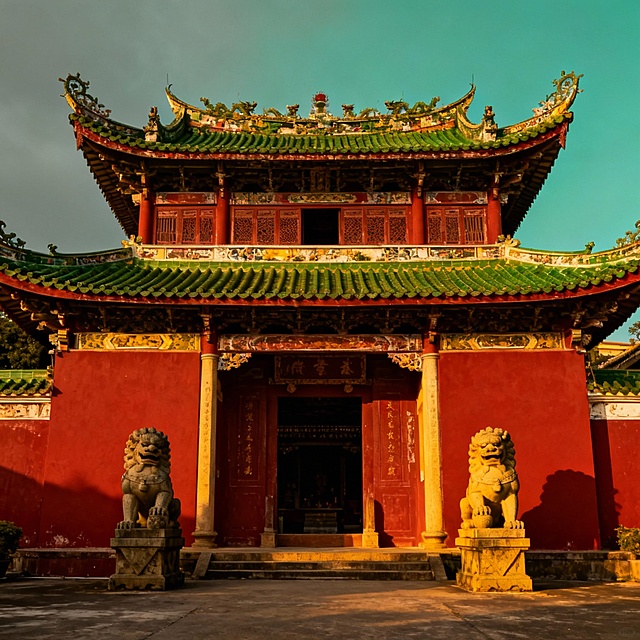 生成2张英歌舞的图片，3张揭阳市古建筑图片、