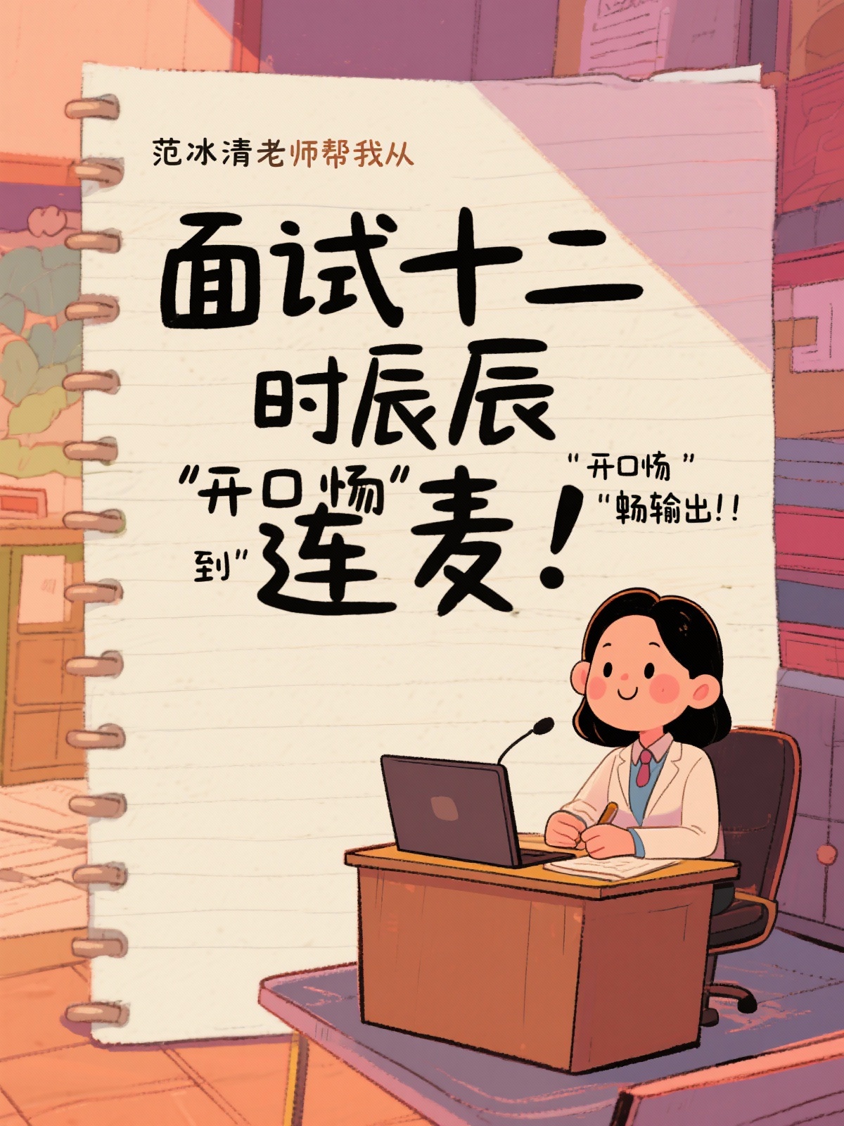 面试遇到难题？范冰清老师带你秒拆解！ 面试答不完？范冰清老师教… - 图片创意预览