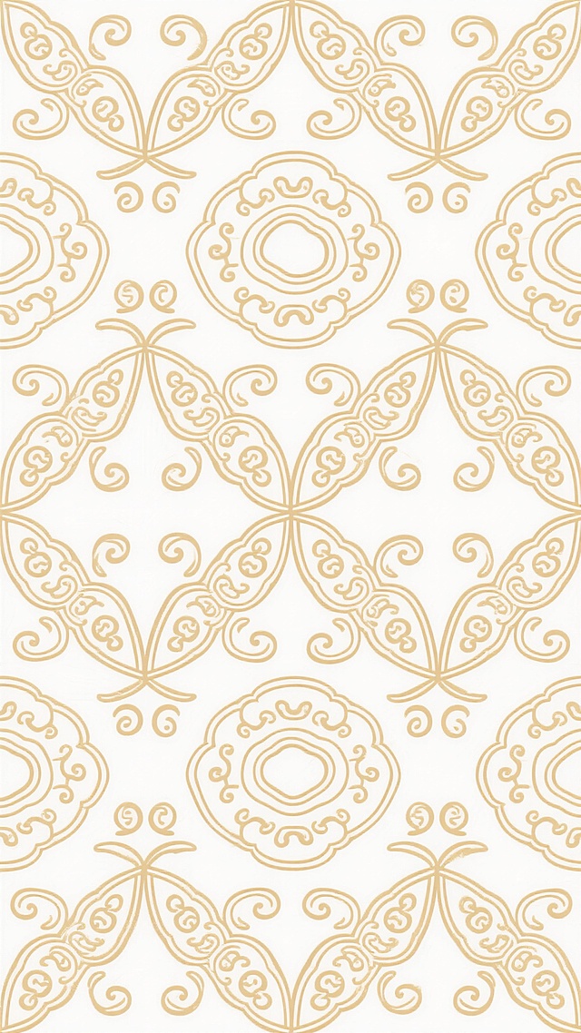 中国传统中式风格底纹图案，白色背景，金色线条勾勒，采用经典回纹与祥云纹样相结合的连续对称图案，线条细腻流畅，纹饰繁复而有序，整体呈现出典雅庄重、古朴大气的东方美学韵味，具有浓厚的传统吉祥寓意和文化底蕴，图案布局均衡对称，留白恰到好处，尽显中式设计的精致与考究。