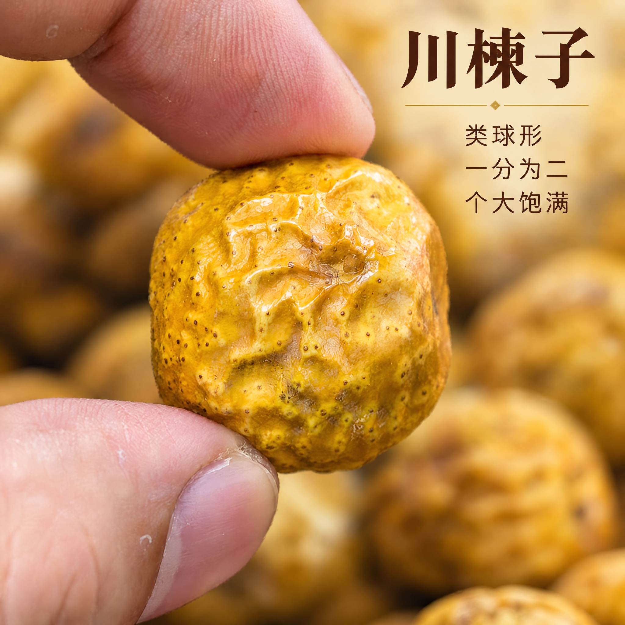 基于上传的川楝子素材进行主图创作，严格使用上传素材，完整保留原… - 图片创意预览