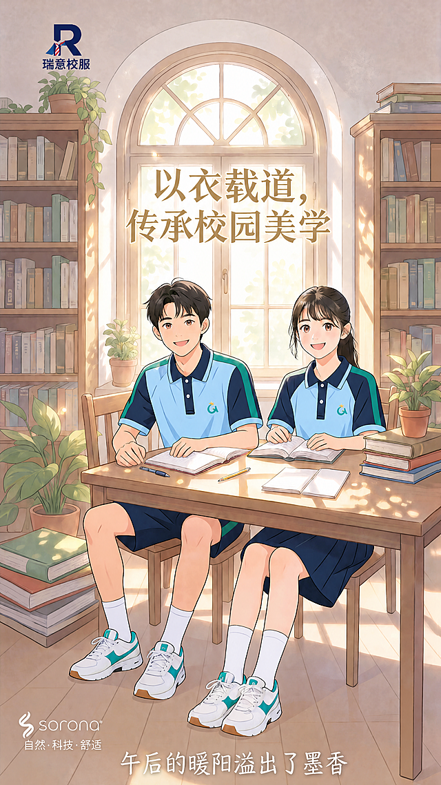 在海报左下角添加第二张图片中的"sorona 自然·科技·舒适"logo，保持logo原本样式，不改变海报其他已有内容和整体风格，尺寸保持80cm*180cm不变