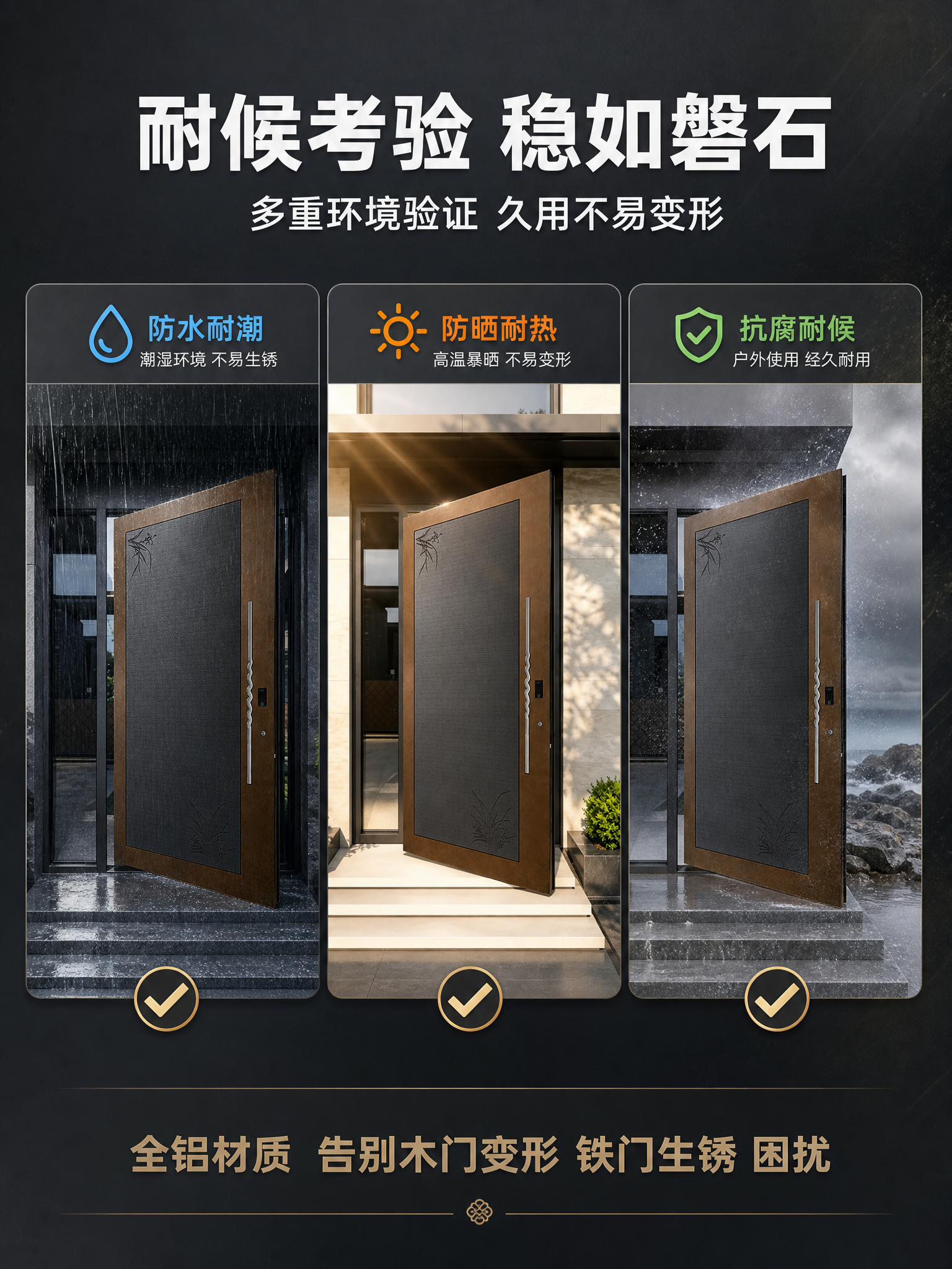 [商品] 使用【图1】幽兰草纹全铝别墅大门；保留全部外观、颜色… - 图片创意预览