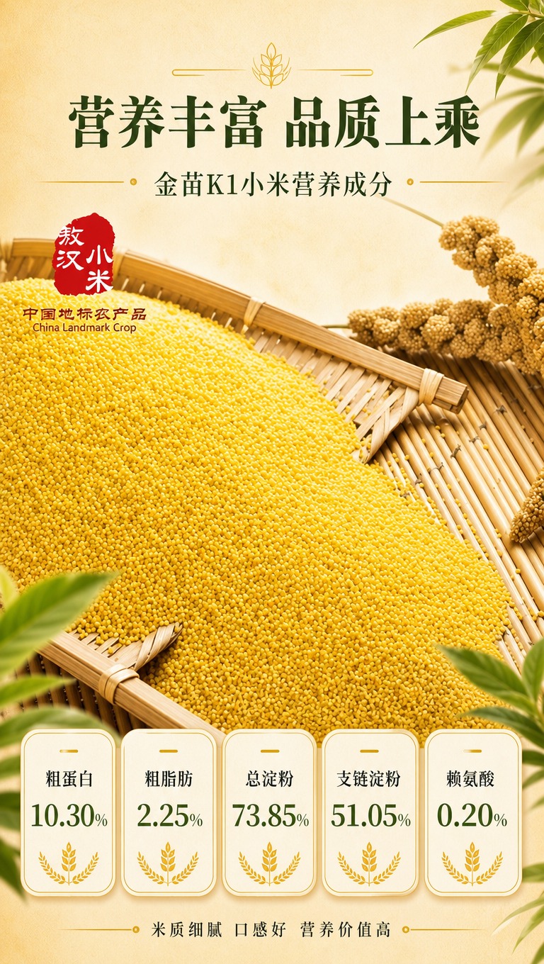 [商品] 使用【图6】敖汉小米竹匾颗粒图；保留小米金黄色泽、竹… - 图片创意预览