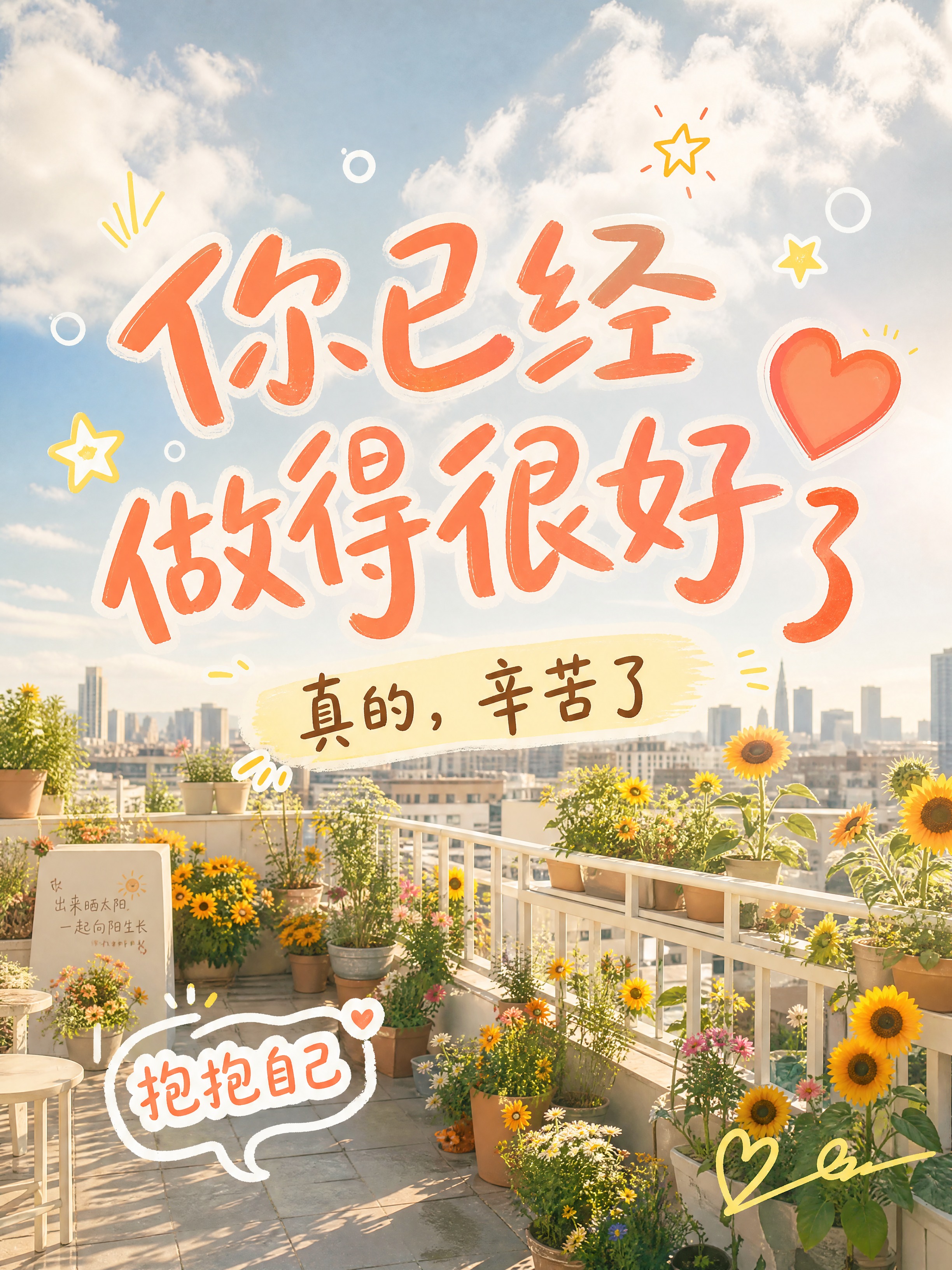 小红书笔记大字封面，配图大字，手写涂鸦随感风，版式精美，小红书… - 图片创意预览