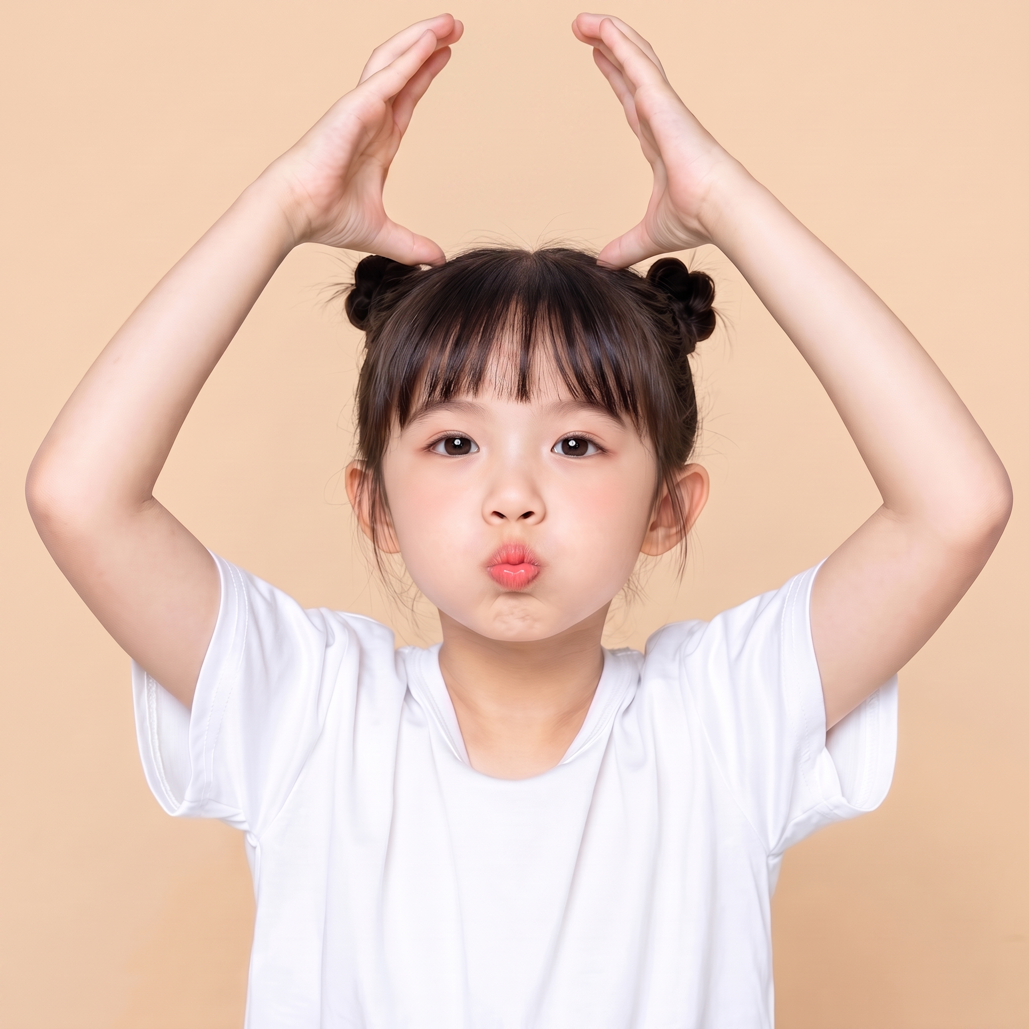 女孩手里东西去掉，姿势不变 - 图片创意预览