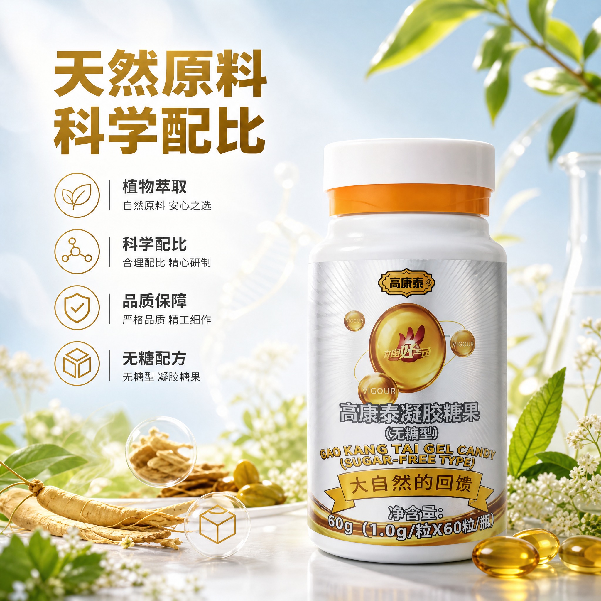 [主图-2] 原料来源与品质信任 无糖型凝胶糖果 原料纯净 科… - 图片创意预览