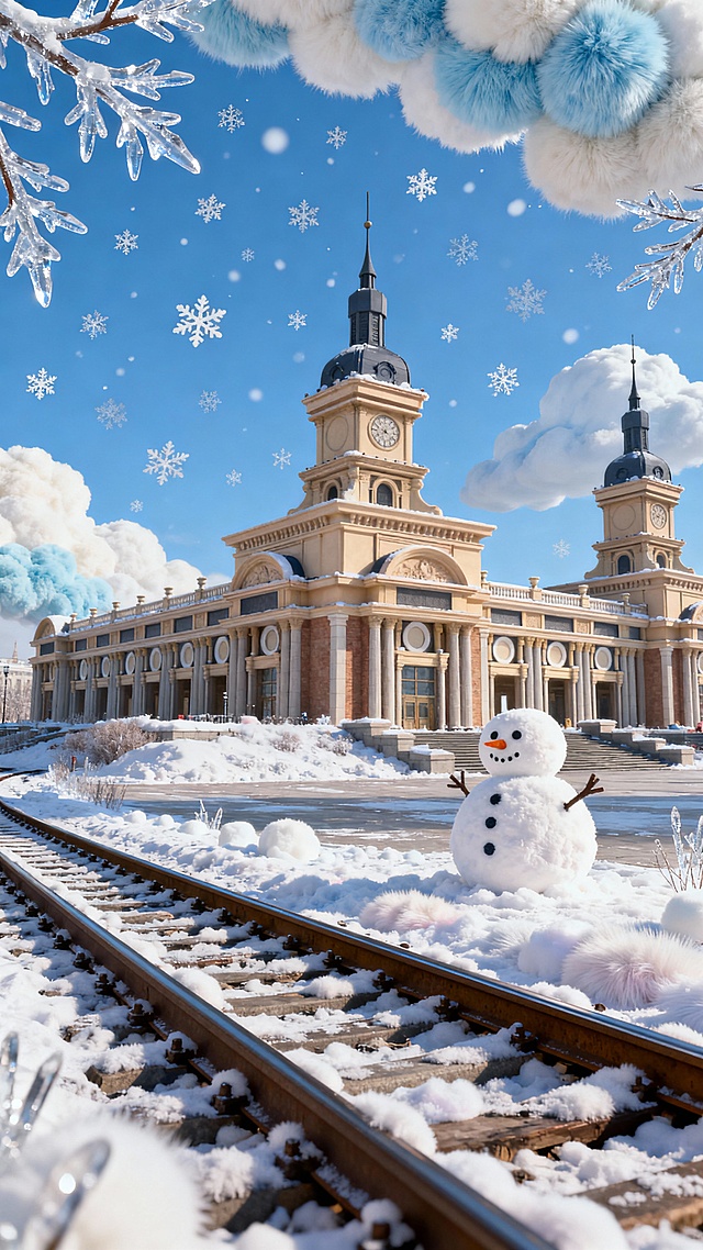 用毛绒质感重构哈尔滨中央大街欧式建筑群落