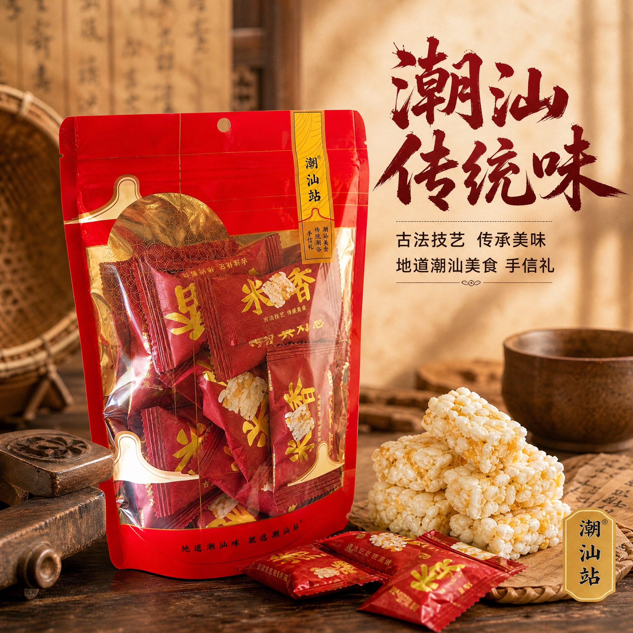 [主图-4] 潮汕传统美食古法技艺，品牌信任与文化传承。 [统… - 图片创意预览