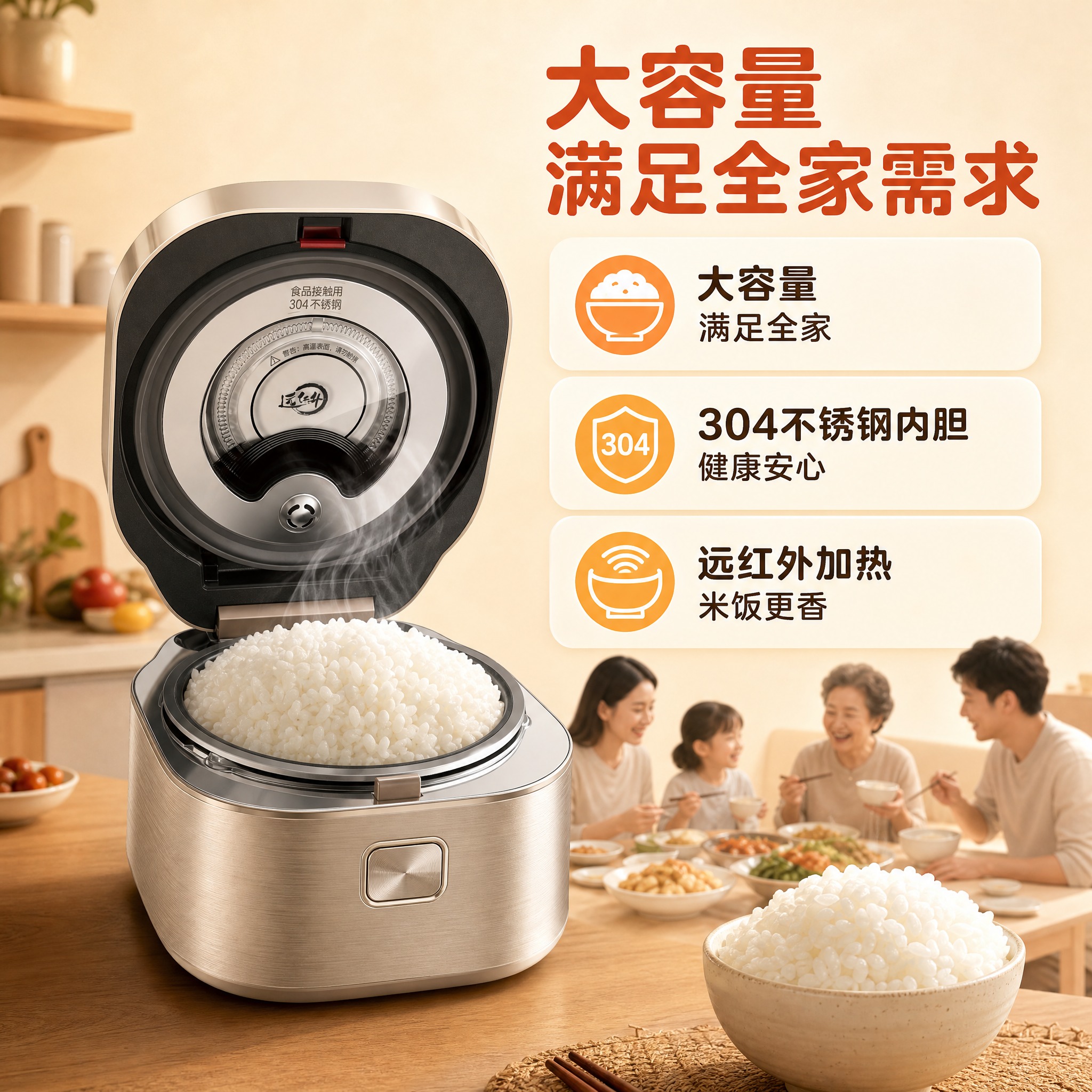 [主图-2] 主题：大容量核心卖点 满足全家需求。 [统一基调… - 图片创意预览