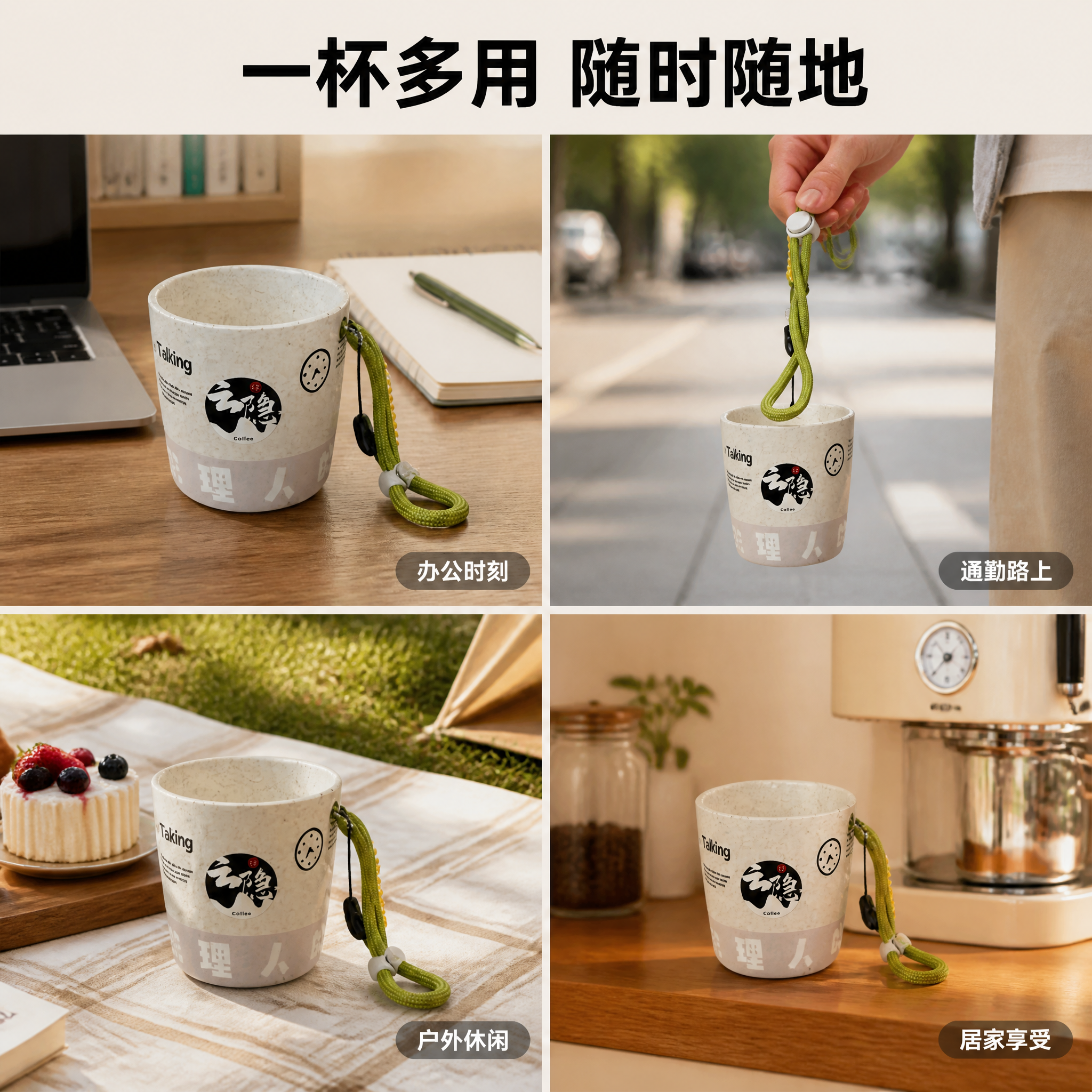 [主图-4] 多场景使用展示宫格图 [氛围风格] 生活方式场景… - 图片创意预览