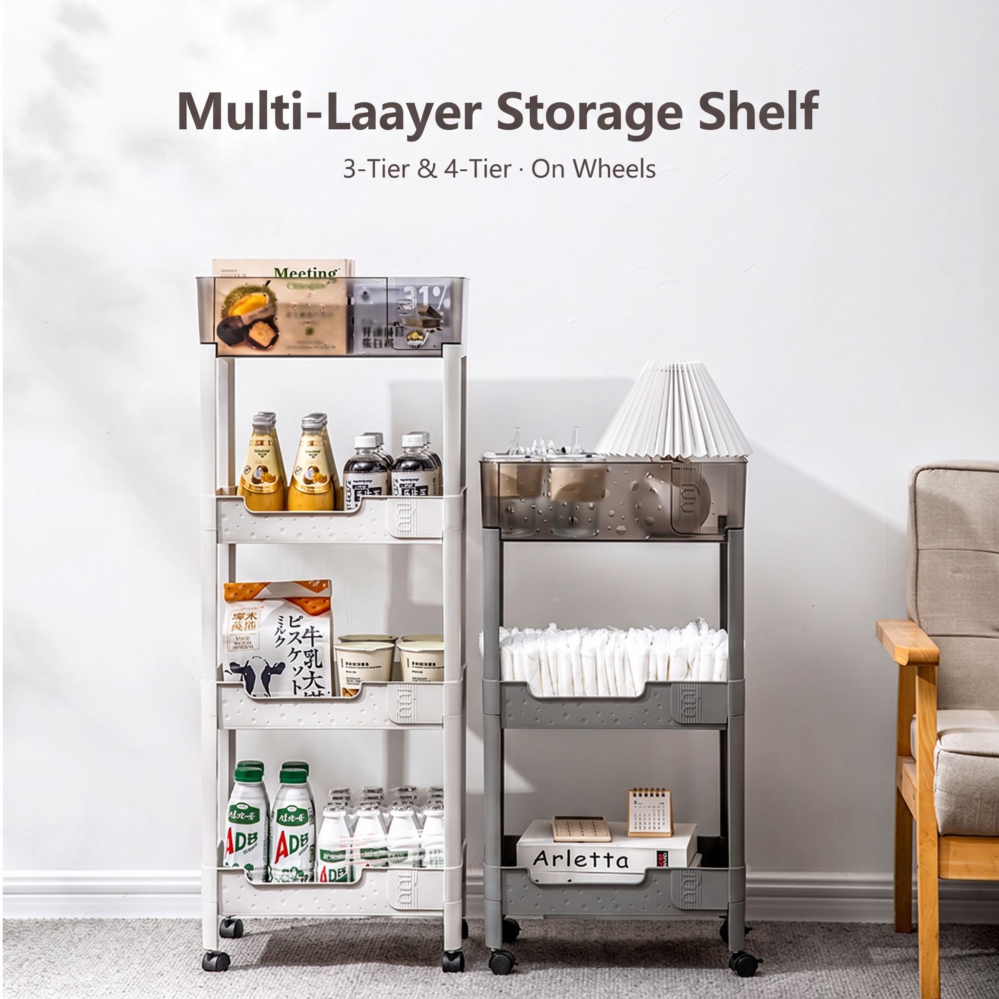 修改图1：将画面右侧的推车换成图2里的这款推车，框内物品不变。… - 图片创意预览