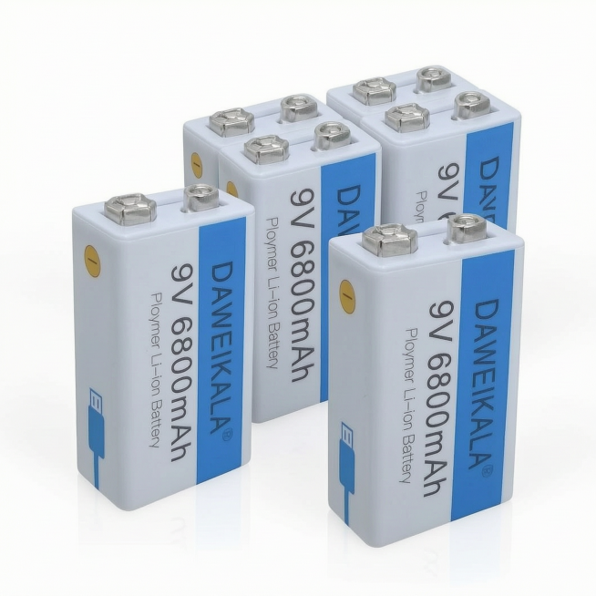 [Main image] 9V 6800mAh Polymer Li-ion Battery product main image. Keep the battery entity and all l预览效果