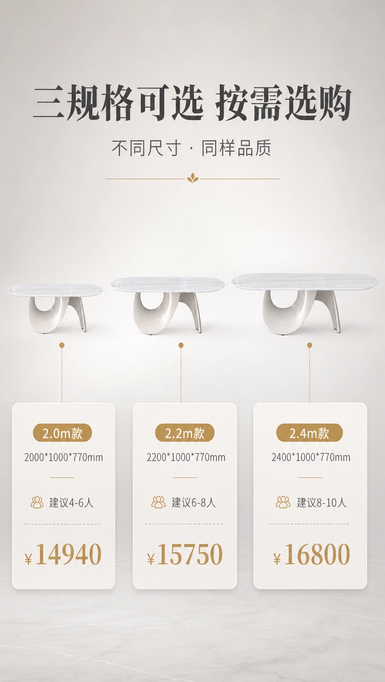 [商品] 使用【图1】DT-6612大理石餐桌；保留椭圆形台面… - 图片创意预览