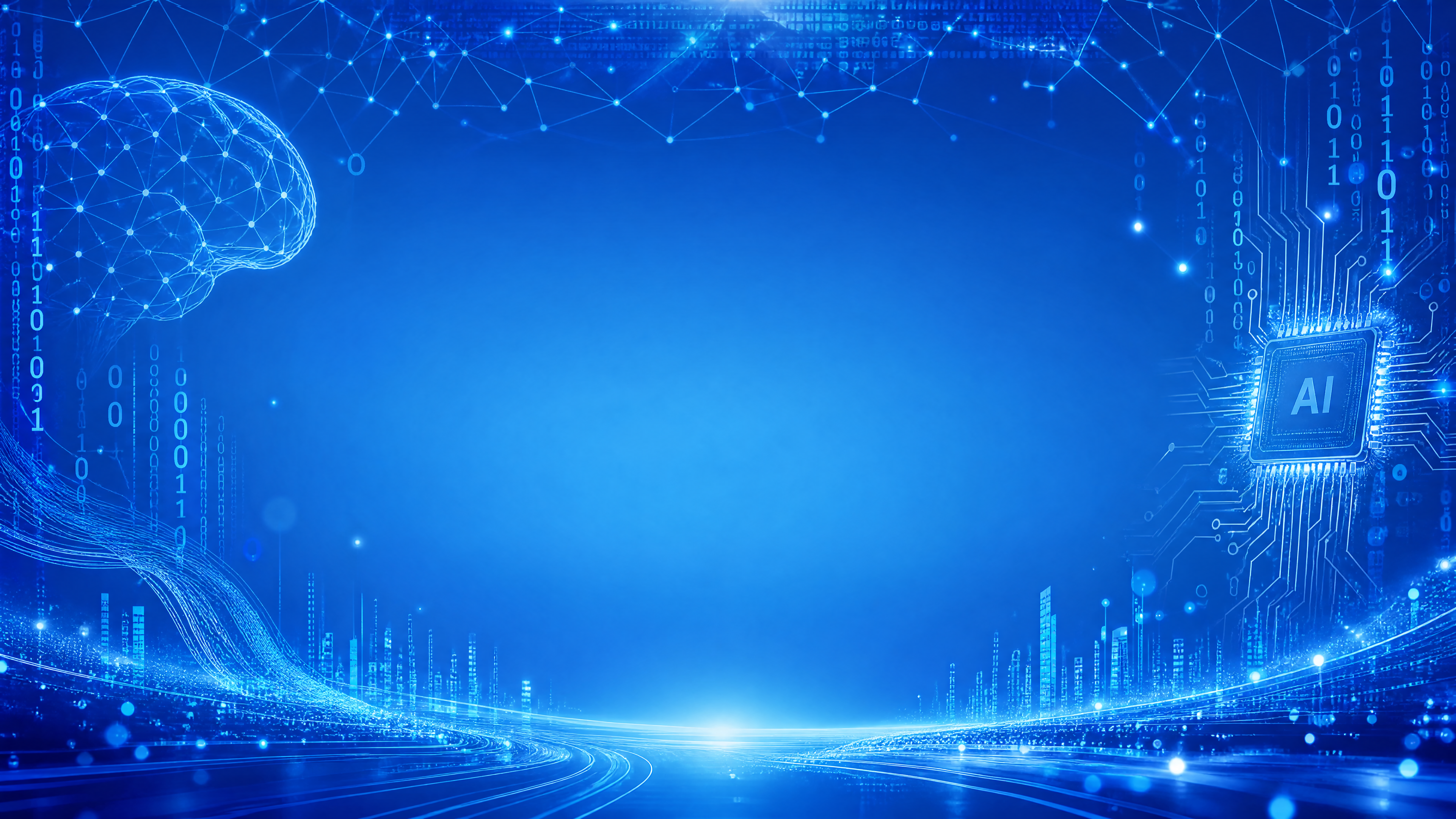 信息科学硕士项目2026级开班仪式主题背景图，科技蓝色调为主，… - 图片创意预览