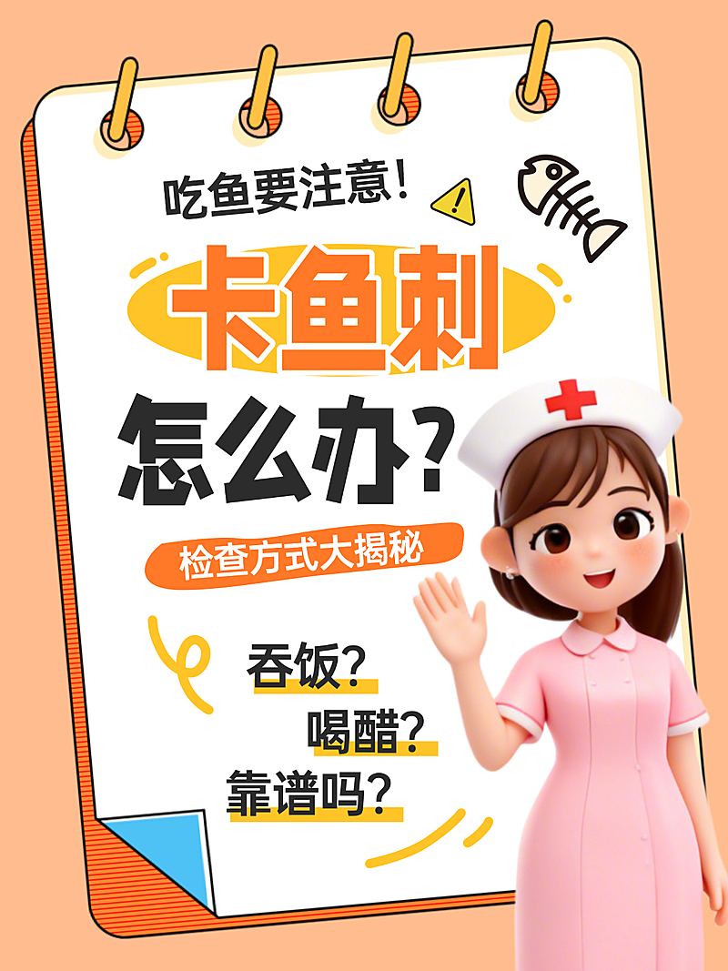 卡鱼刺怎么办小红书封面