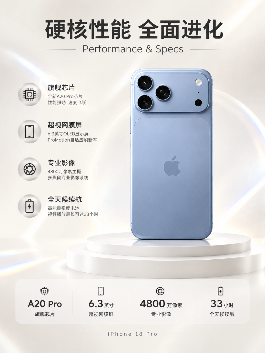 3:4竖版商业数码海报，奶白色纯色浅背景，细腻哑光珠光质感，淡… - 图片创意预览