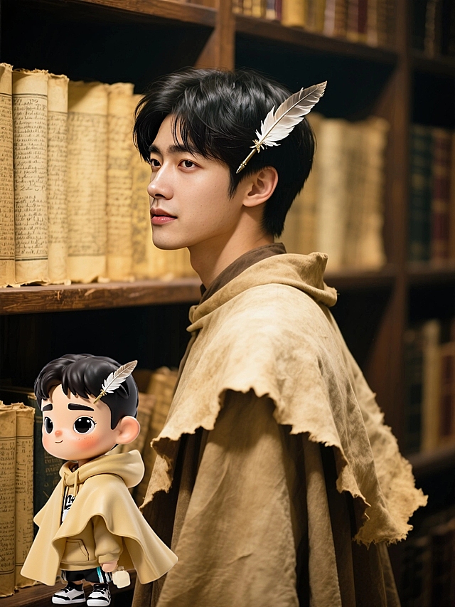 Q 版潮玩！魔法图书馆长袍帅哥萌翻啦！