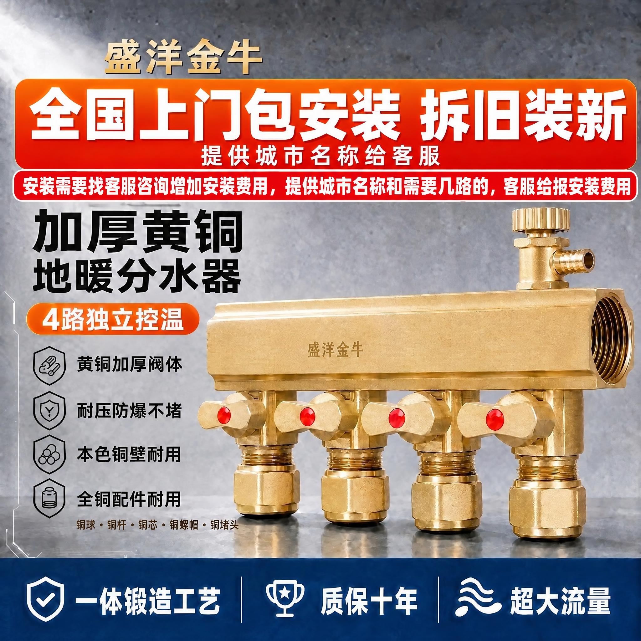 在图片顶部红色横幅区域下方添加白色醒目文字，内容为："安装需要… - 图片创意预览