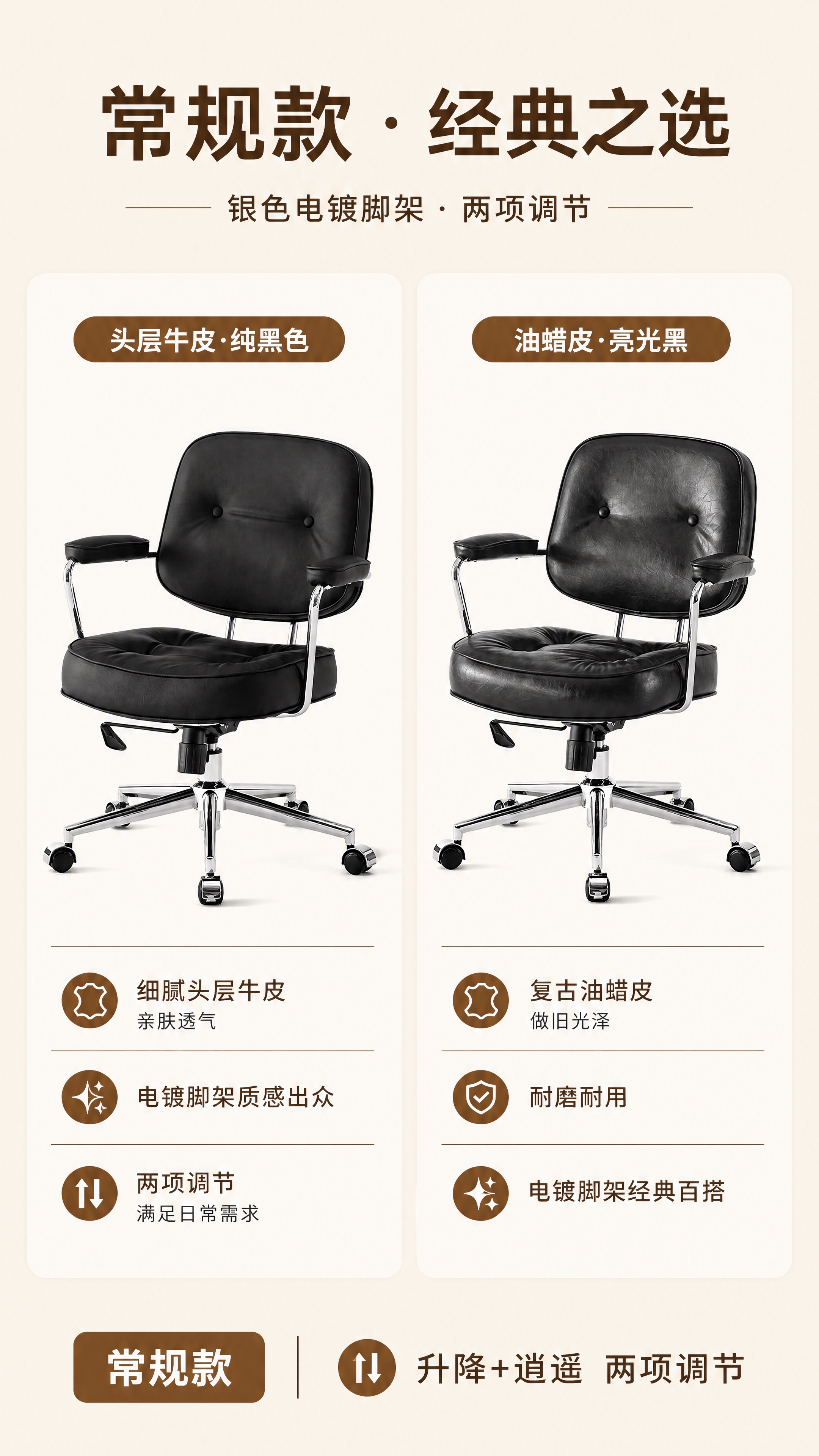 [第21张] 常规款系列展示页。本张使用【图3】头层牛皮纯黑常… - 图片创意预览