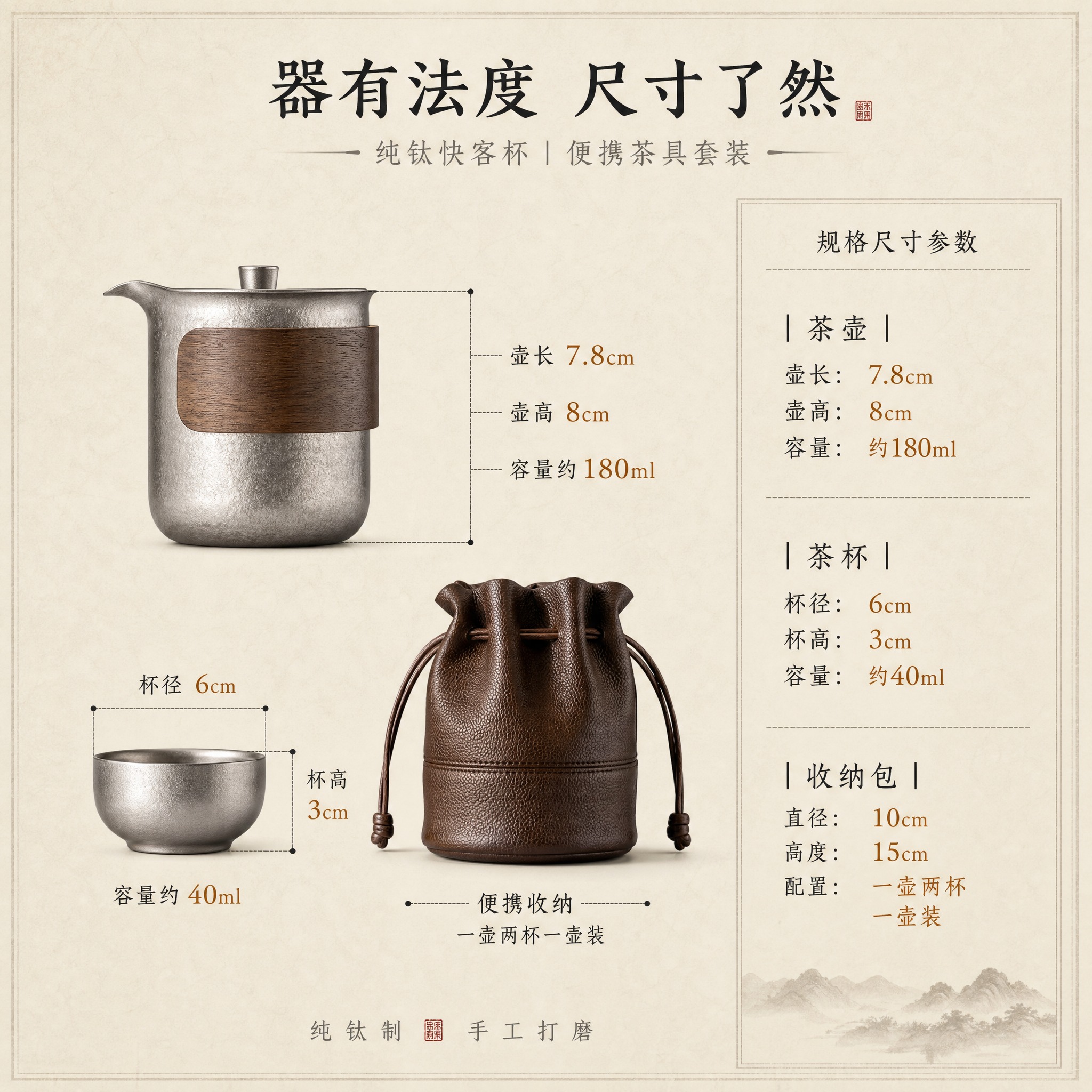 [主图-5] 规格尺寸参数图 产品尺寸容量标注。 [统一基调]… - 图片创意预览