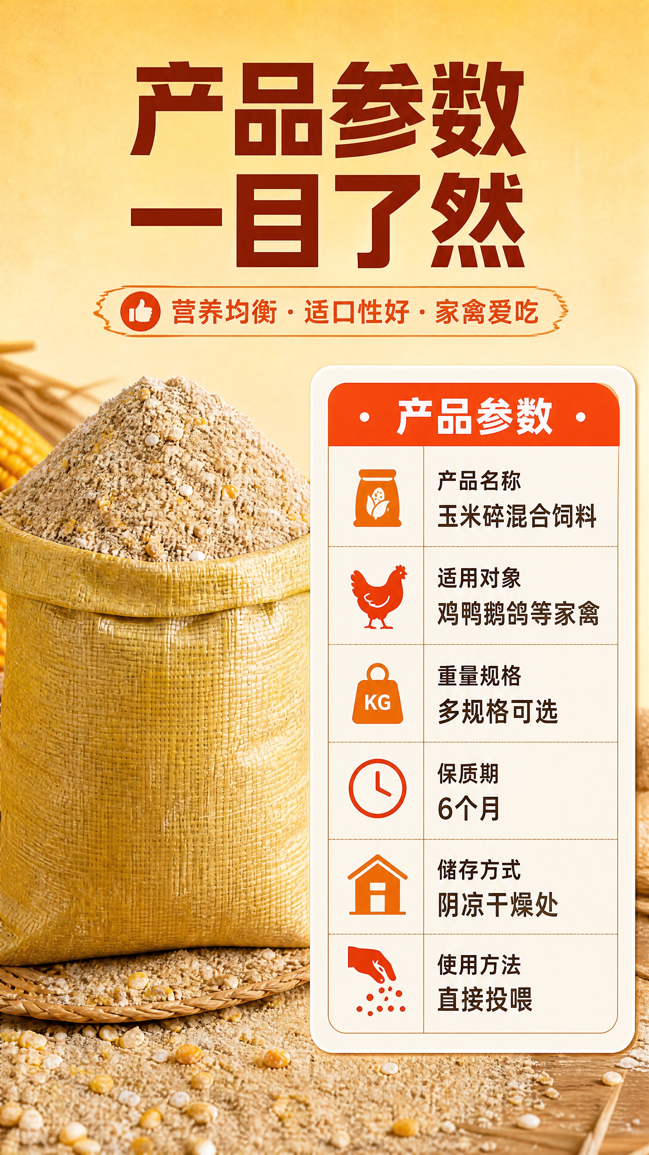 [商品] 使用【图1】玉米碎混合饲料；保留颗粒状混合原粮的真实… - 图片创意预览