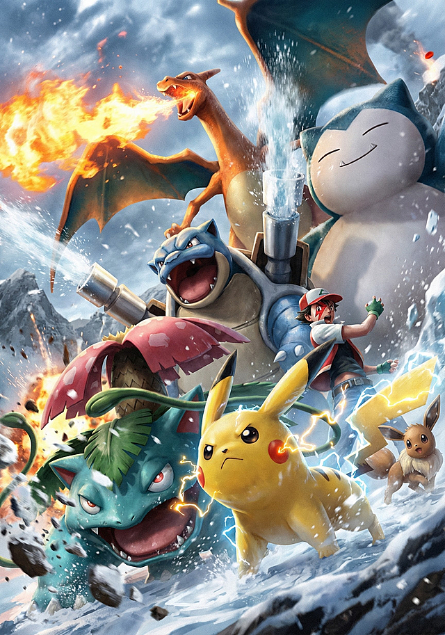 将插画转为实景图，保留脸部彩绘并增强对战感。