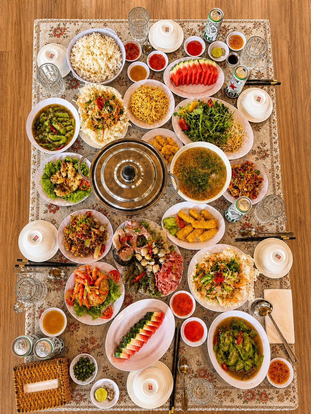将拍摄角度调整为桌子正上方的完全俯视角度（90度垂直俯拍），保… - 图片创意预览