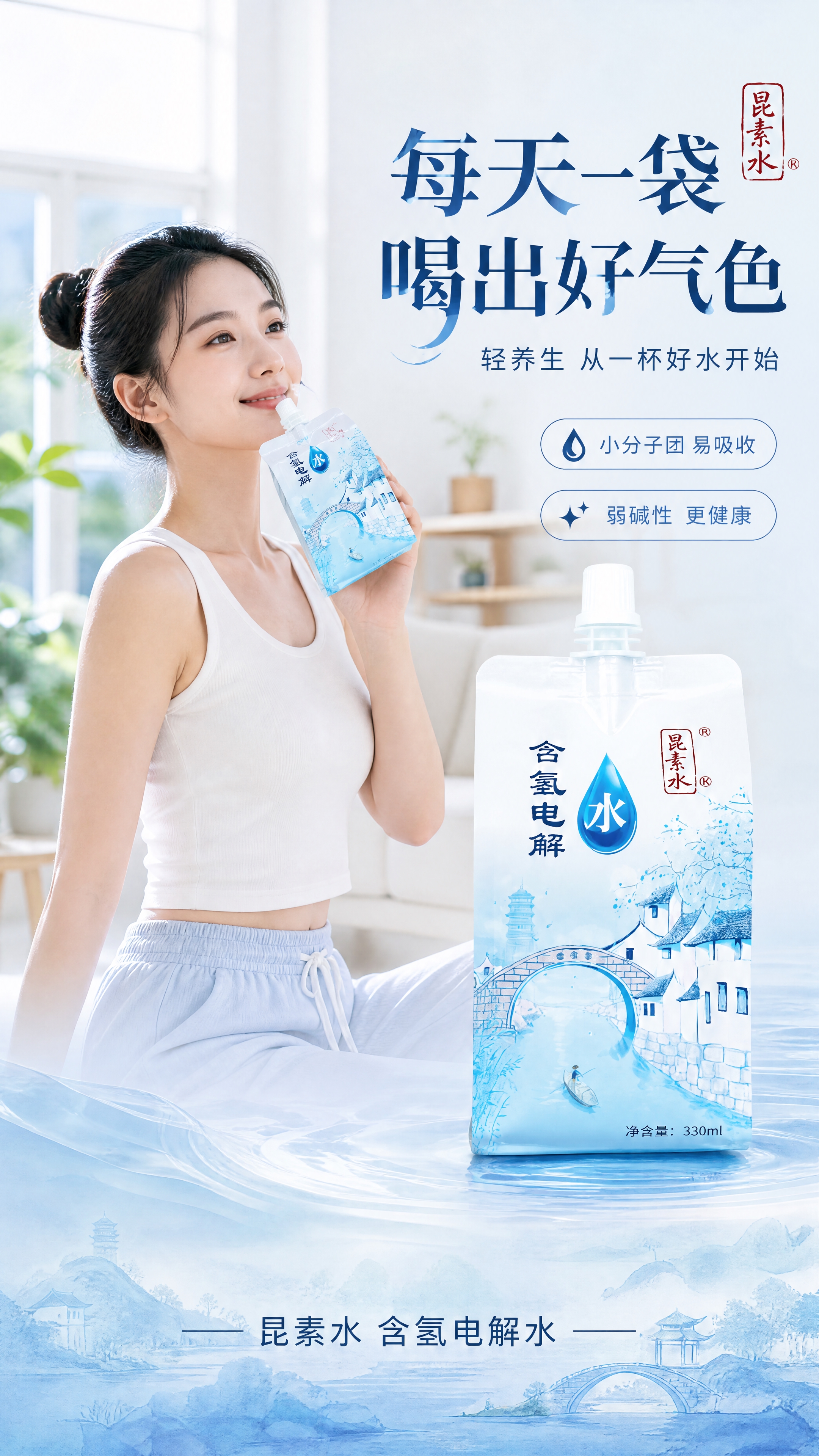 [商品] 使用【图3】含氢电解水330ml小袋装；保留吸嘴盖、… - 图片创意预览