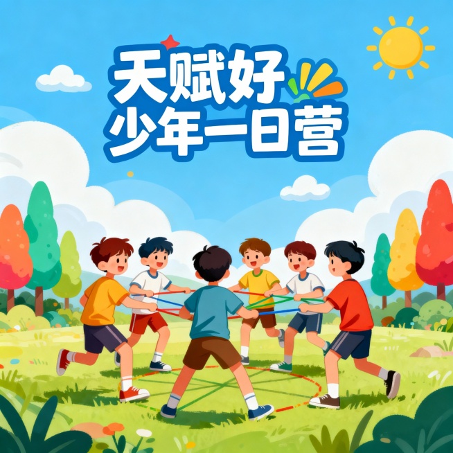 不要有时间地点，背景尽量卡通风景图，标题艺术字预览效果