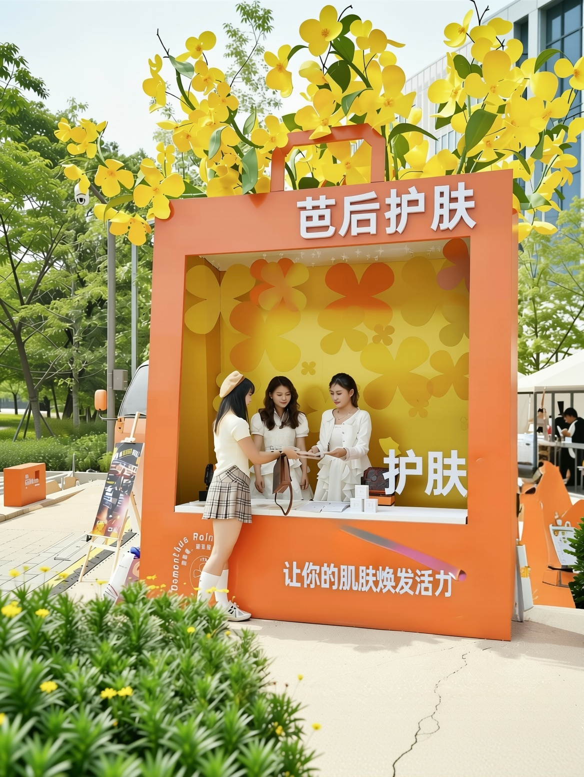 将下面那行字改为：让你的肌肤焕发活力 - 图片创意预览