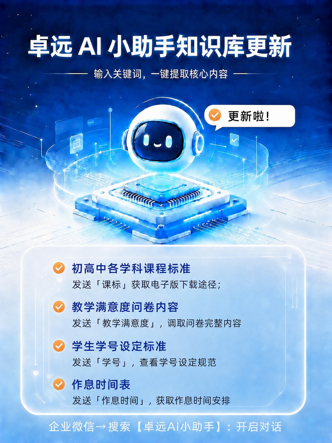 修改图片内容：1. 机器人右侧气泡中的文字"教师的师德师风相关… - 图片创意预览