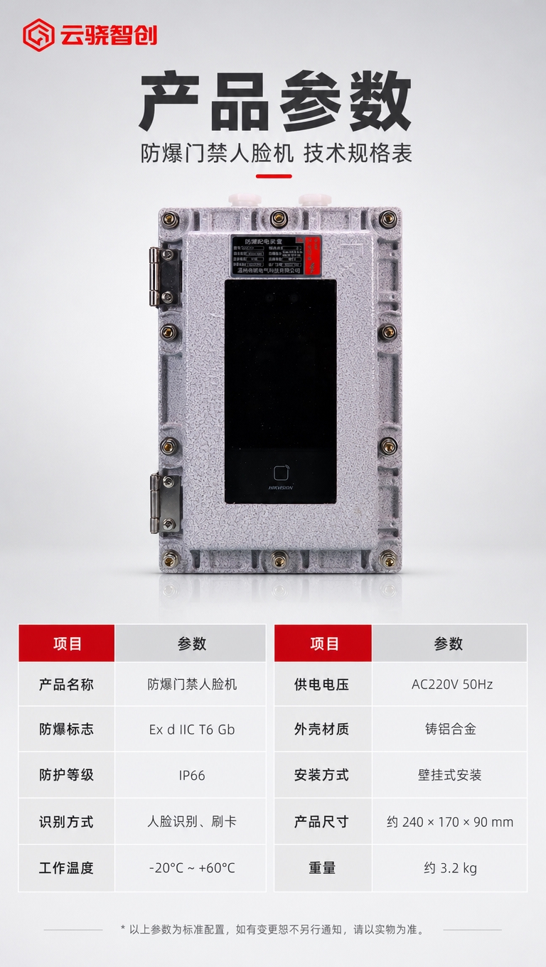[商品] 使用【图1】防爆门禁人脸机产品图；严格保留产品原始外… - 图片创意预览