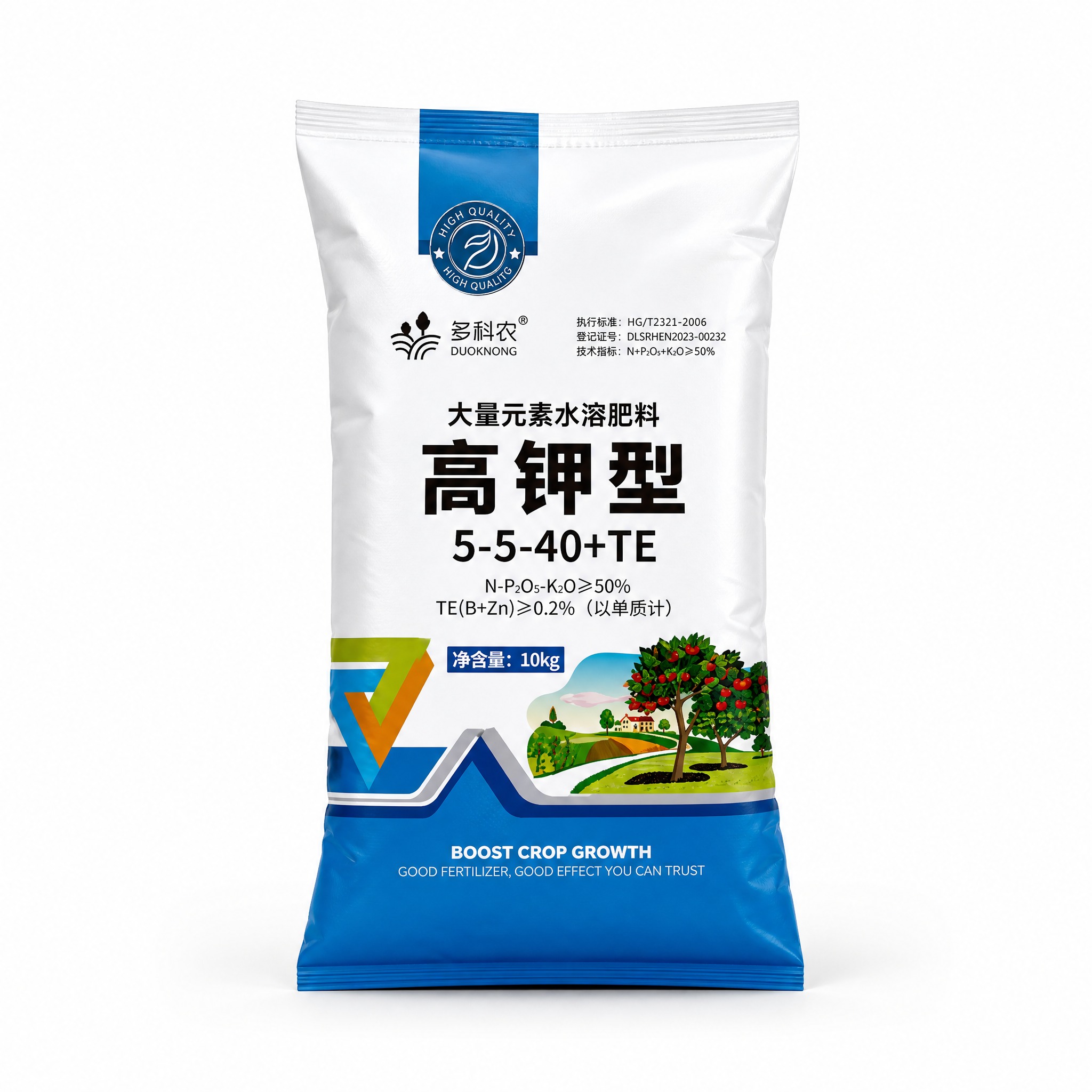 产品白底图 多科农大量元素水溶肥料高钾型5-5-40+TE 1… - 图片创意预览