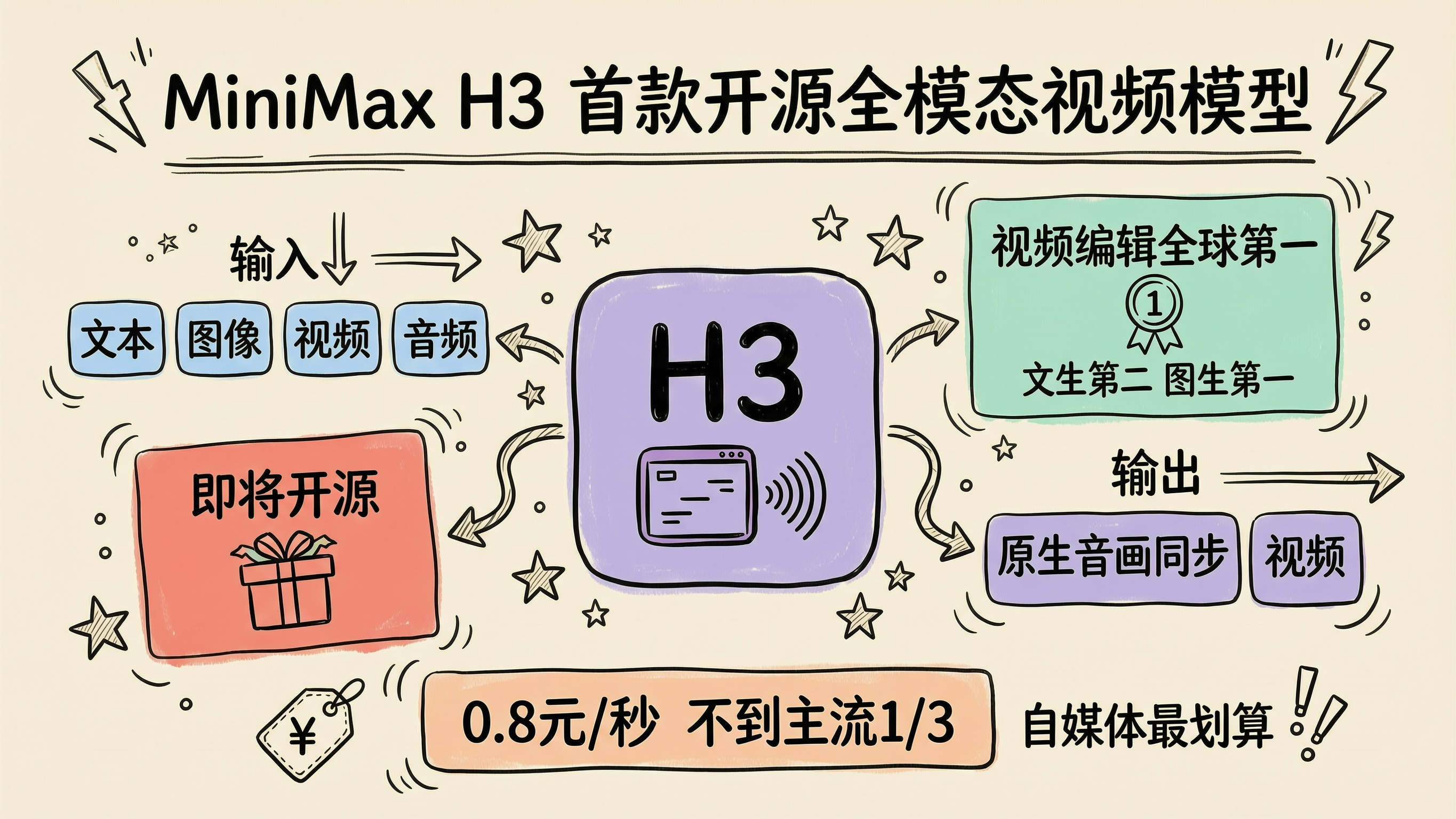 手绘风格教育信息图，简洁演示风格。暖色奶油纸背景，黑色手绘线条… - 图片创意预览