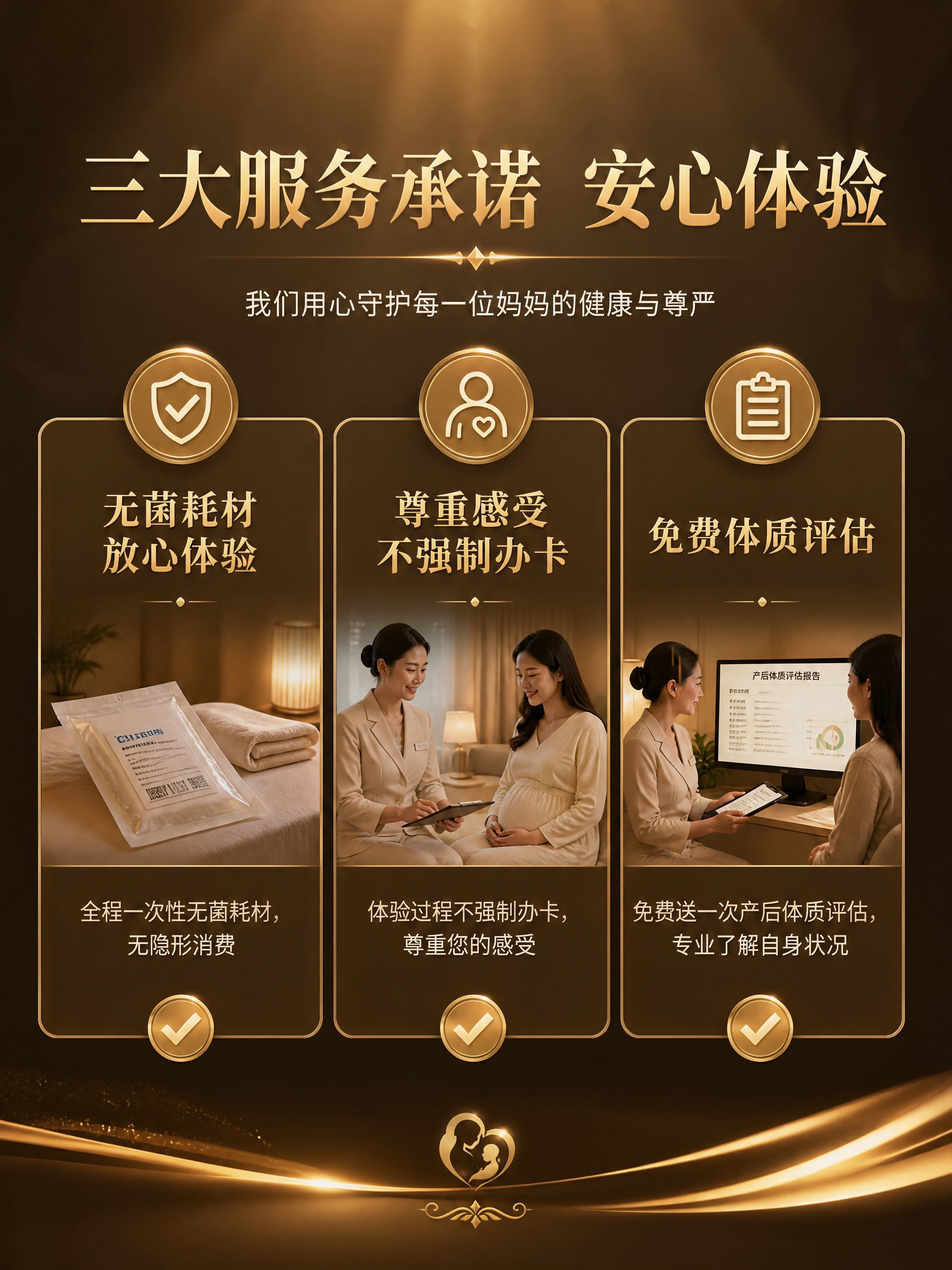 [商品] 使用【图1】中的三大承诺信息；保留"全程一次性无菌耗… - 图片创意预览