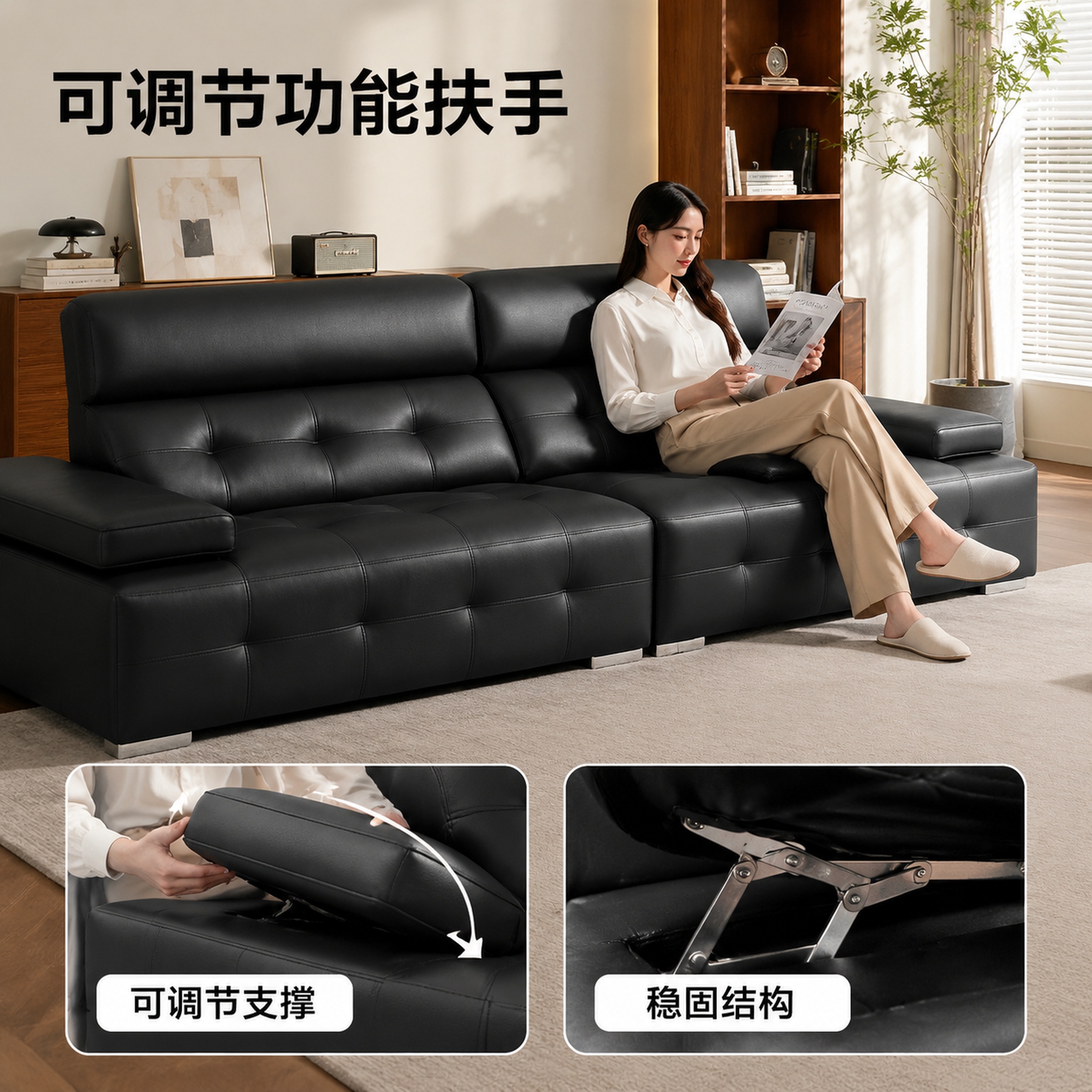 「图片1」，生成一套主图（5张），商品名称是劳伦斯高靠，卖点是… - 图片创意预览