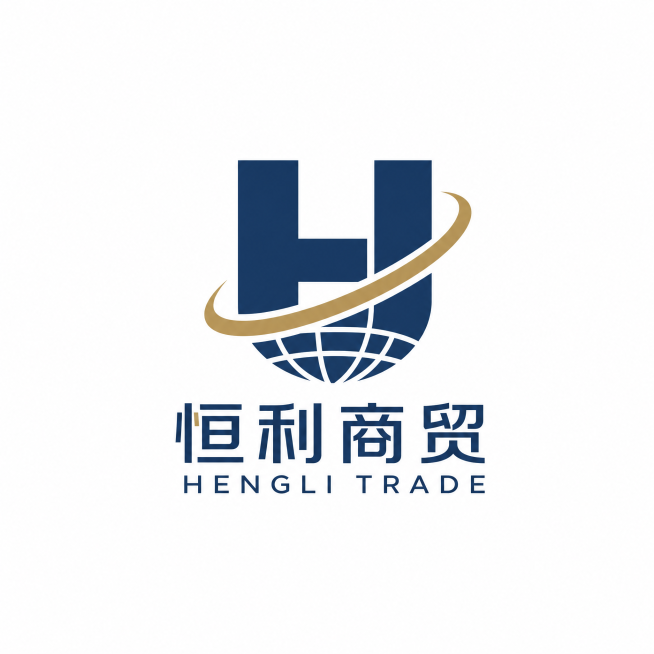 为恒利商贸品牌设计第三个不同的图文组合Logo，极简现代风格，专业可信的品牌调性，适配App图标，图片比例1:1，融入行业特性图形，配色沉稳专业预览效果