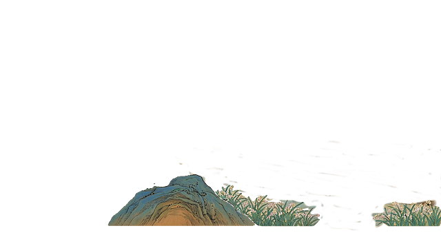 图中再加入松山抗战遗址 以及油纸伞 以及龙江稻花鱼节的捉鱼场景 比例不变