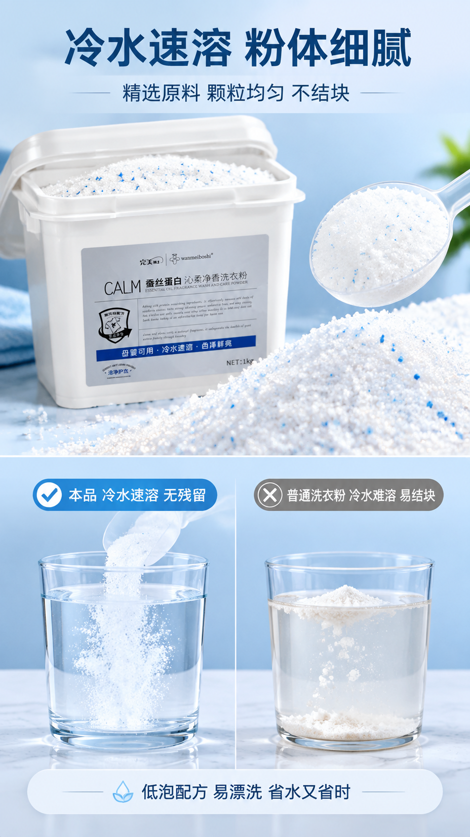 [商品] 使用【图1】完美博士蚕丝蛋白沁柔净香洗衣粉白色方桶产… - 图片创意预览