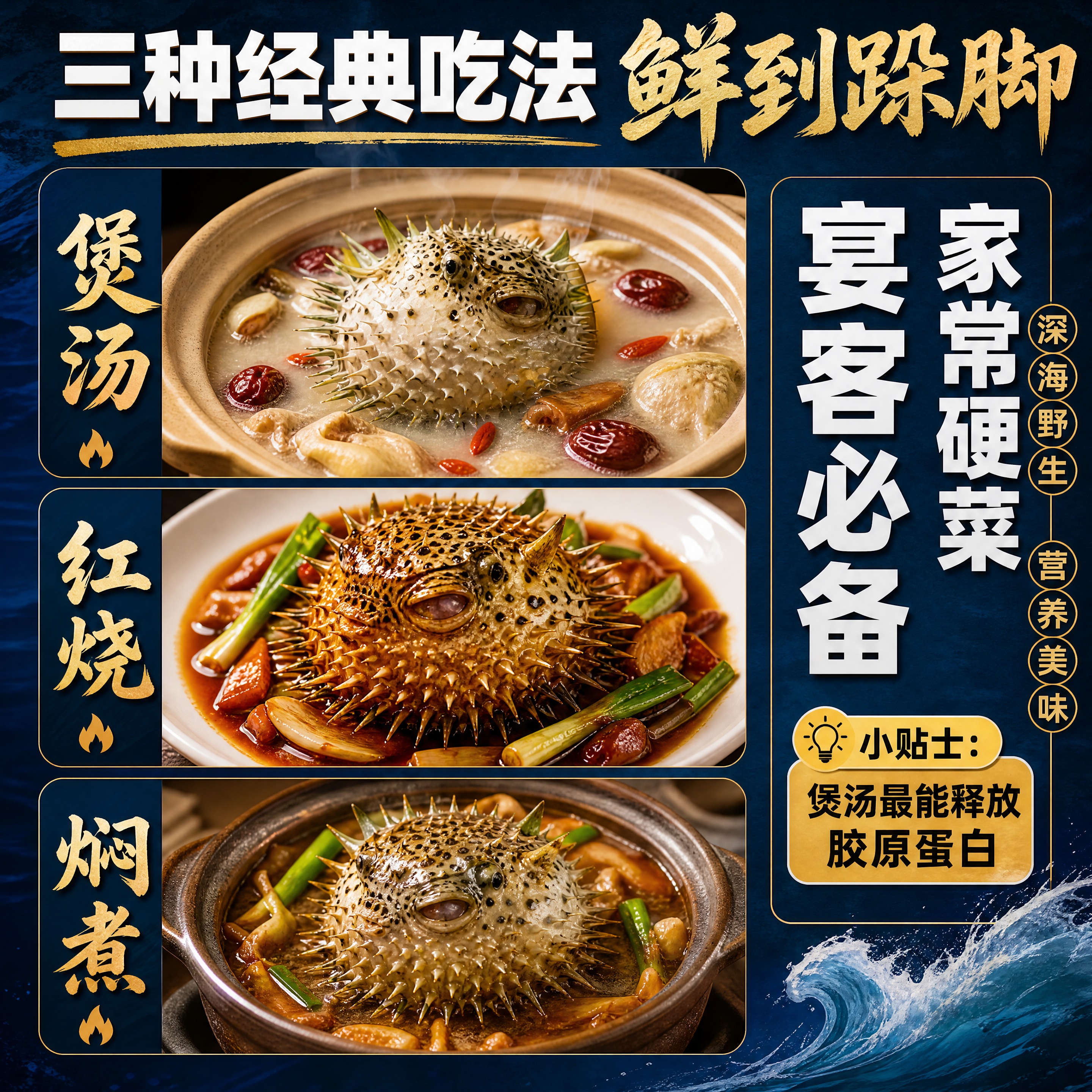 [商品] 使用【图1】野生刺鲍鱼；保留刺鲍鱼尖刺、青白色带黑斑… - 图片创意预览