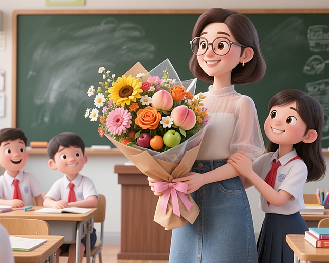 祝愿全天下的老师们：教师节快乐！ 感念师恩 礼颂美好，“桃李不言，下自成蹊”！