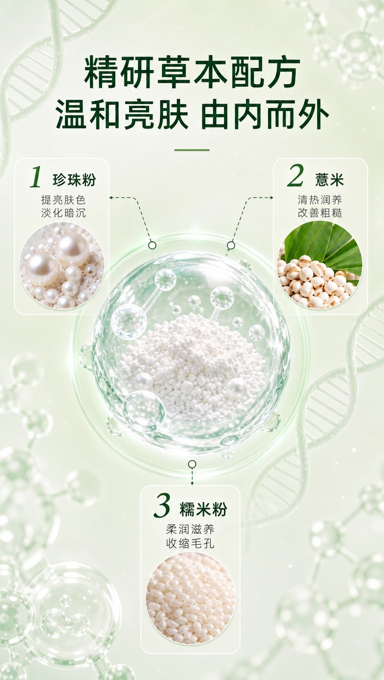 [商品] 本页为成分功效页，参考【图2】成分版式结构；中心为透… - 图片创意预览