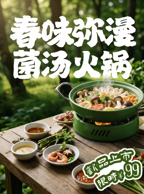 将元素组合生成一张有设计感的海报，标题为白色。图片比例3:4。预览效果
