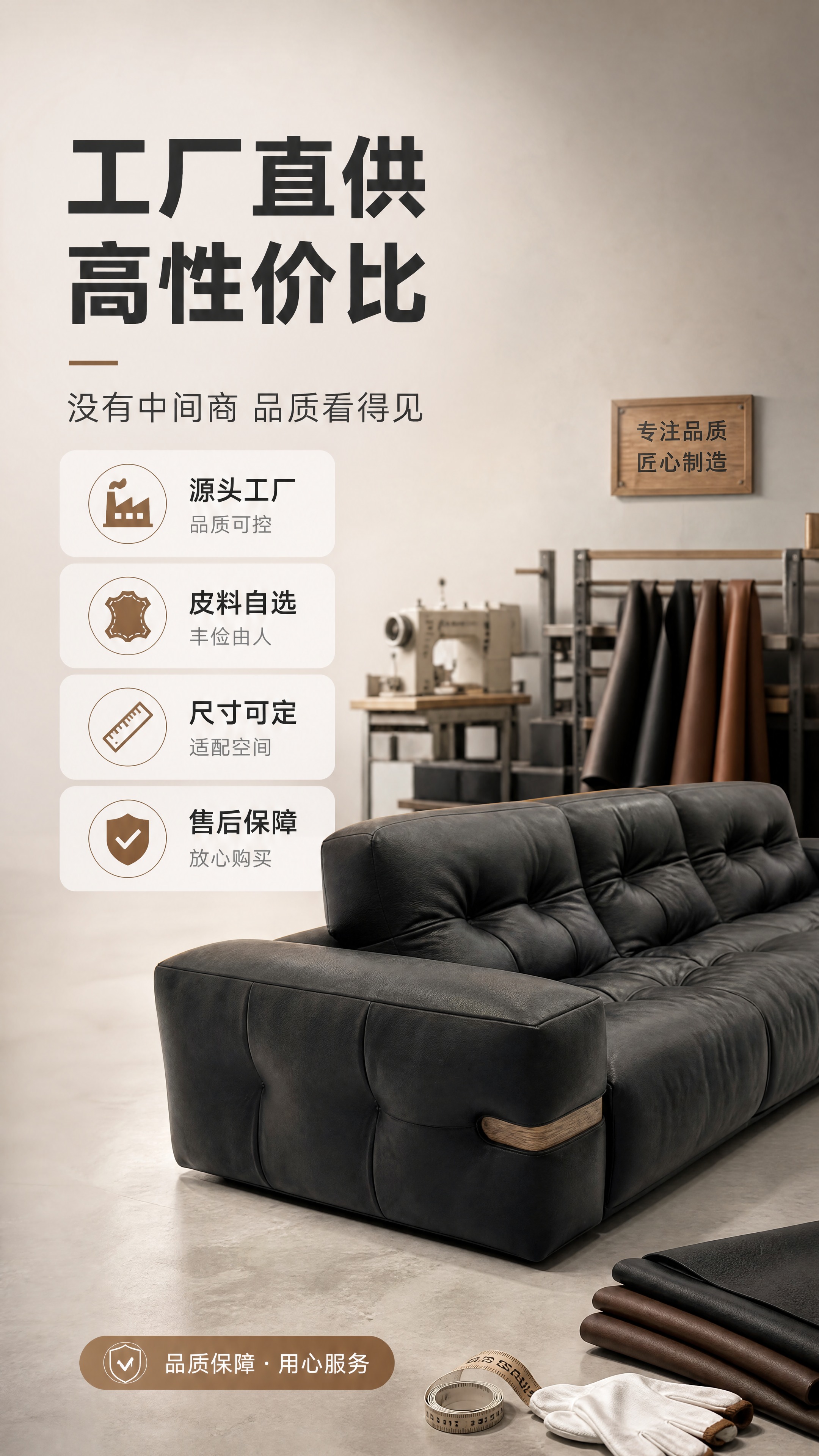 [商品] 使用【图1】深灰黑色意式拉点软包沙发；保留整体结构、… - 图片创意预览