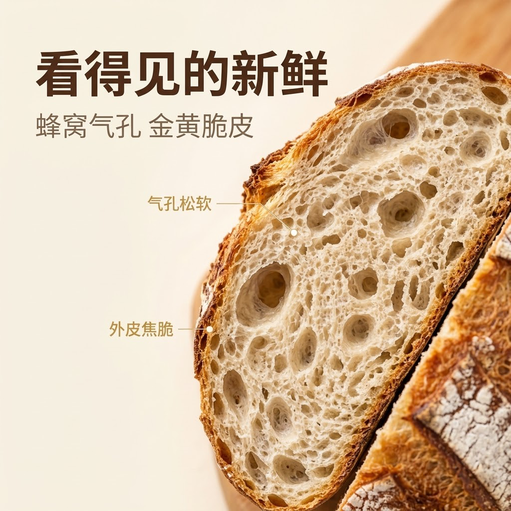 [主图3] 产品细节主图，唯一任务：微距特写证明面包品质——内… - 图片创意预览