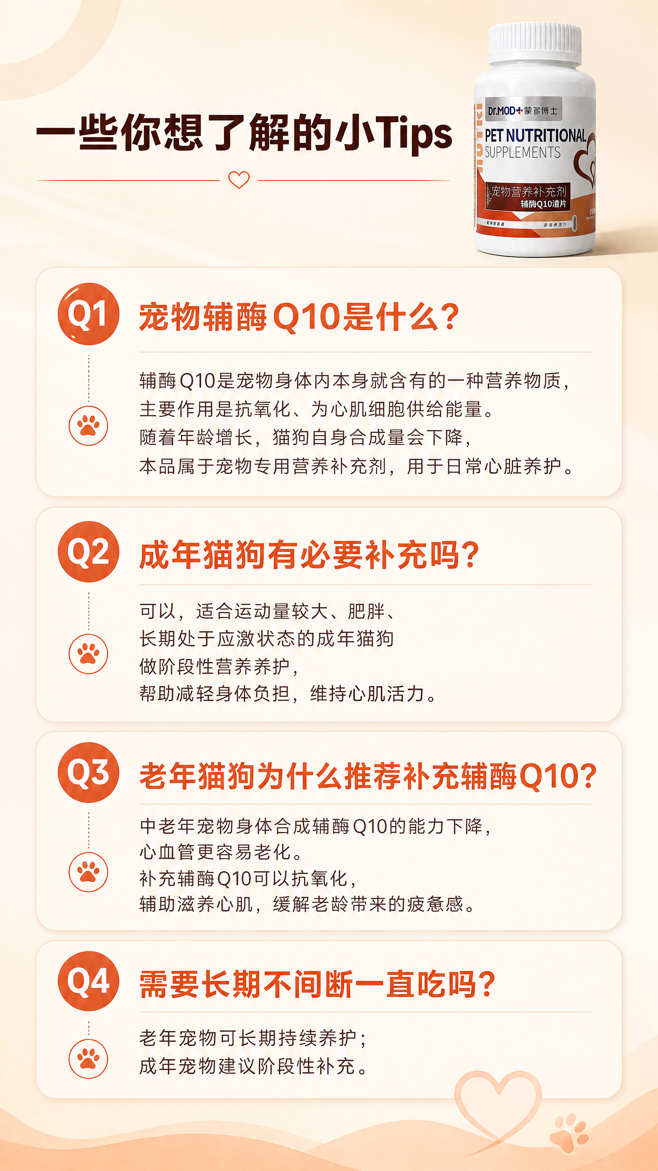[商品] 使用【图1】Dr.MOD蒙多博士辅酶Q10宠物营养补… - 图片创意预览